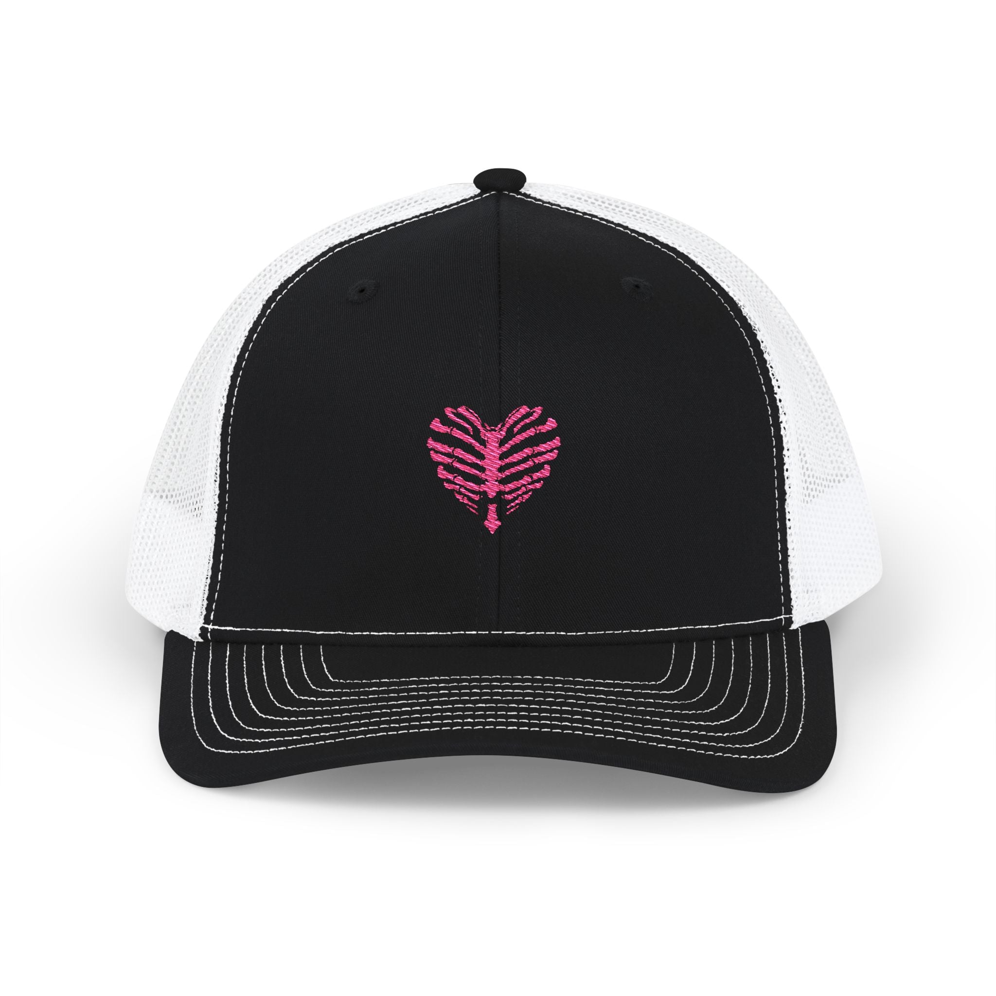 Heart Embroidered Snapback Trucker Cap - Casual Style, Unisex Gift, Outdoor Adventures, Everyday Wear, Love & Friendship