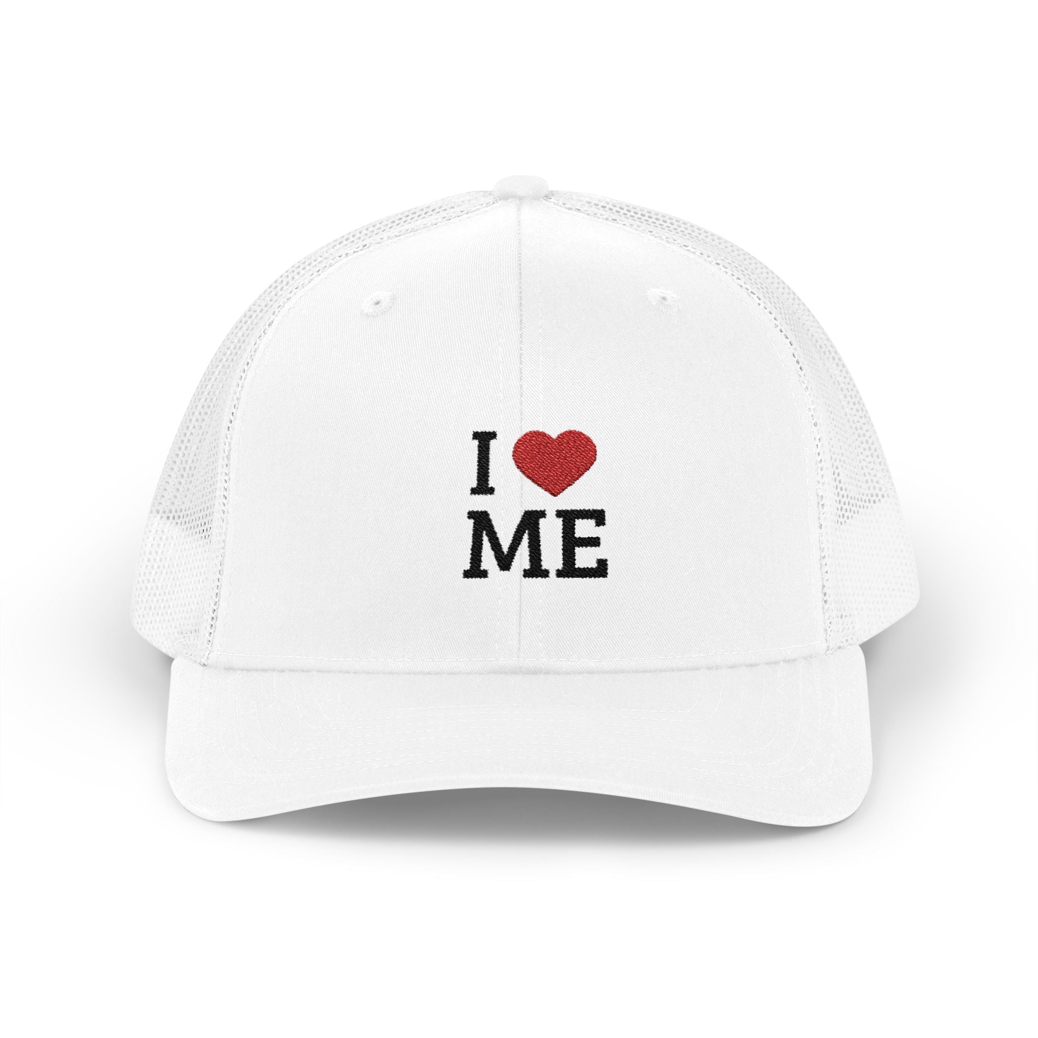I  ME Embroidered Trucker Cap — Self-Love Snapback Hat