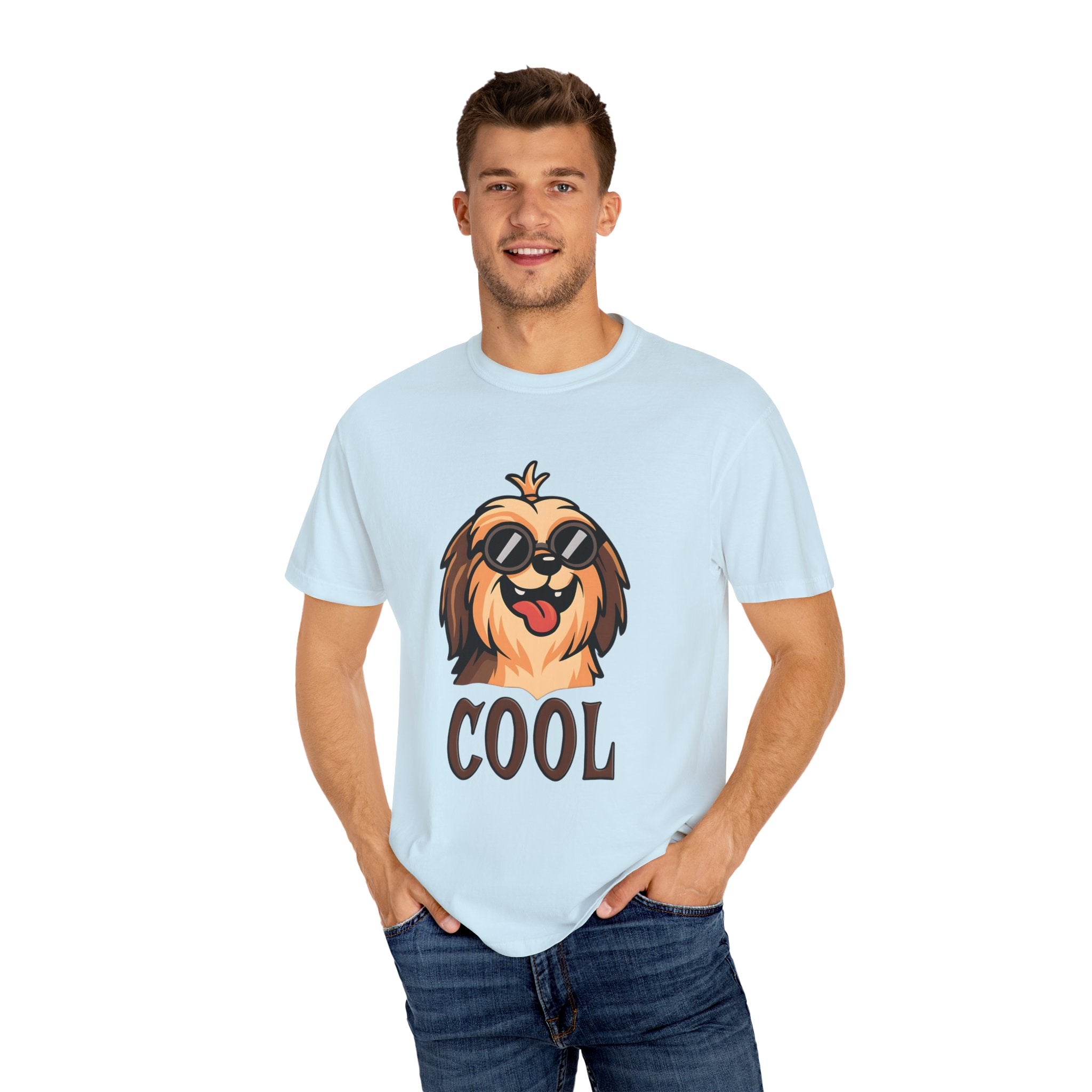 Cool Dog Graphic T-Shirt, Unisex Pet Lover Tee, Fashionable Casual Wear, Gift for Dog Owners, Summer Wardrobe Essential