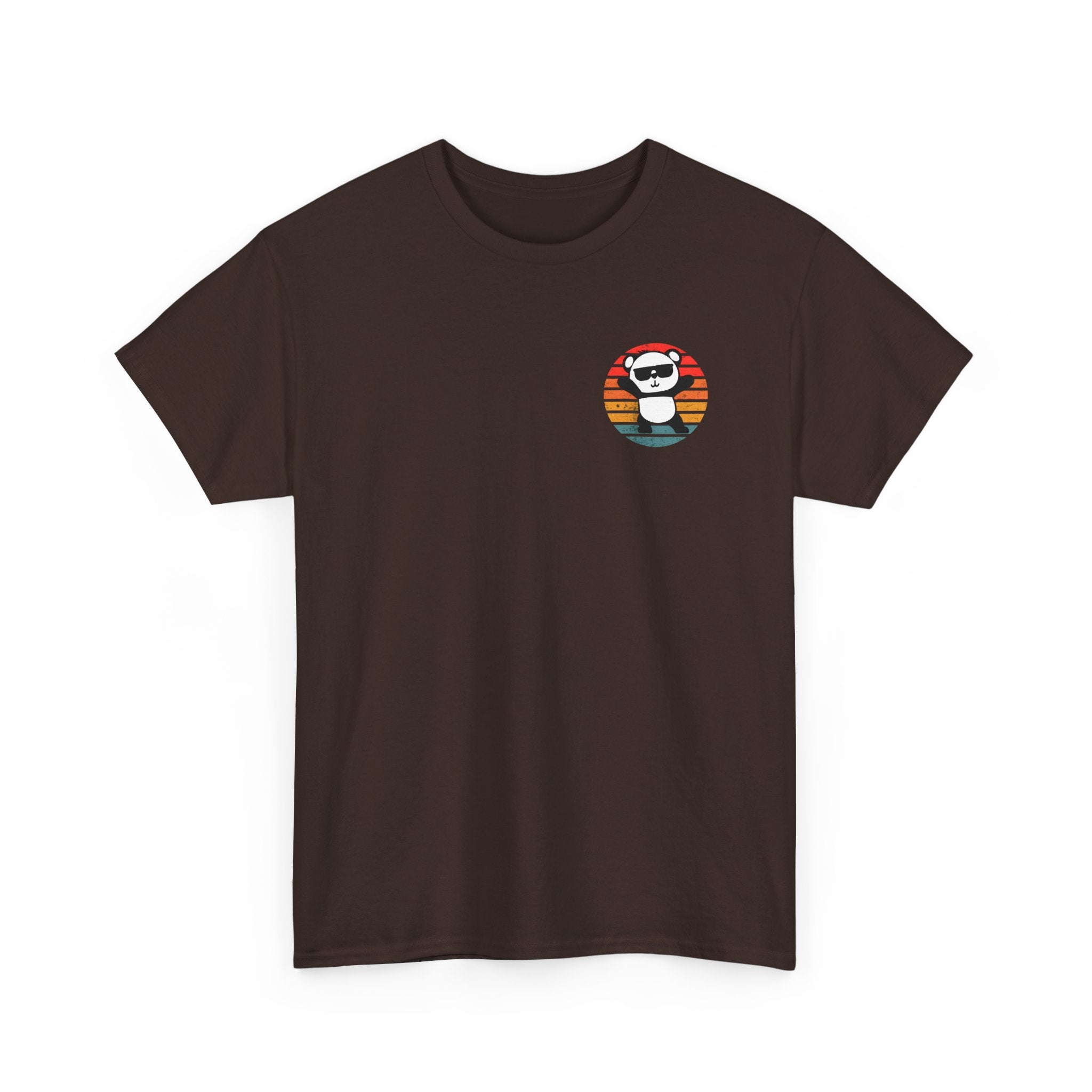 Cute Panda Retro Tee - Casual Cotton Shirt, Animal Lover Gift, Summer Style, Fun Graphic Tee, Unisex Fashion