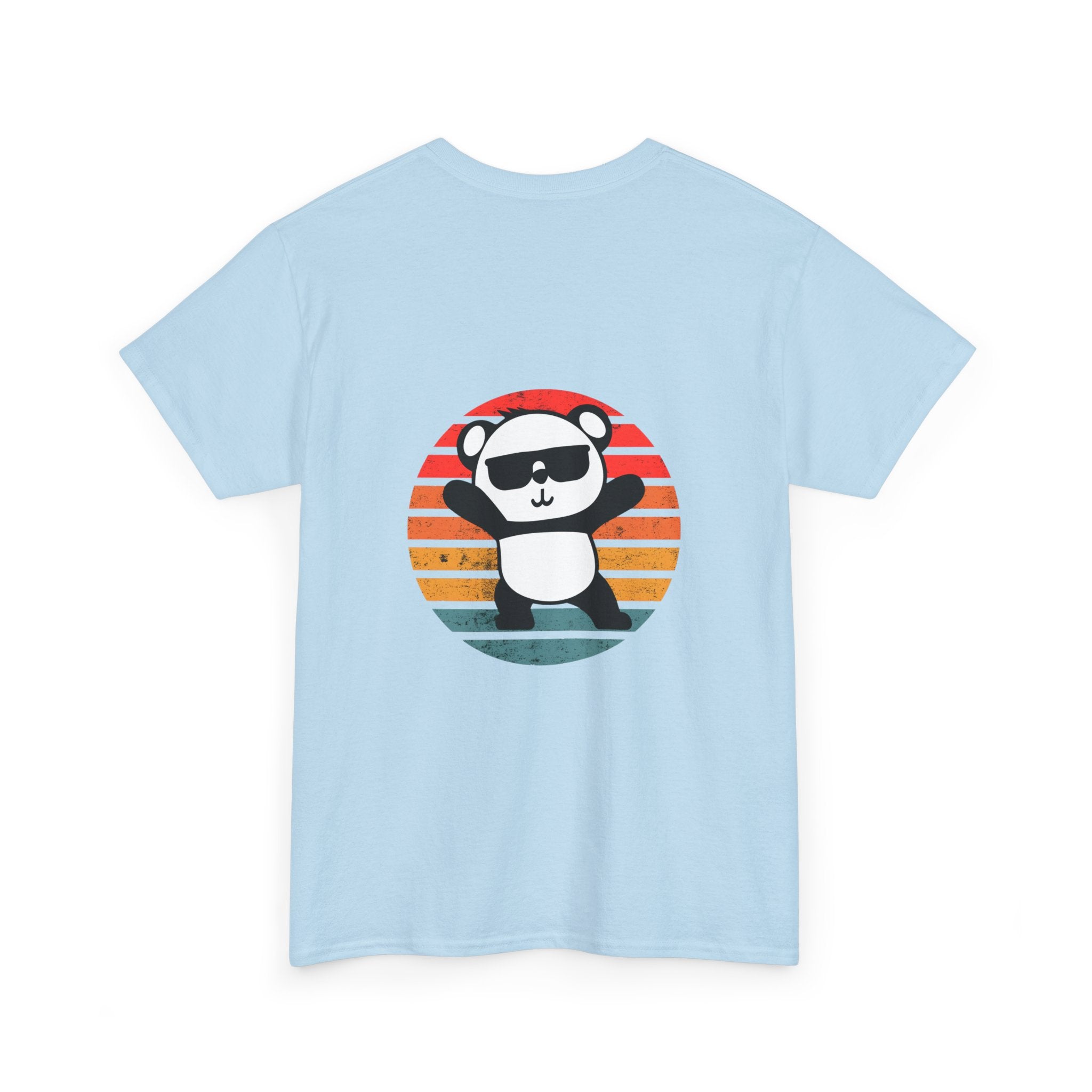 Cute Panda Retro Tee - Casual Cotton Shirt, Animal Lover Gift, Summer Style, Fun Graphic Tee, Unisex Fashion