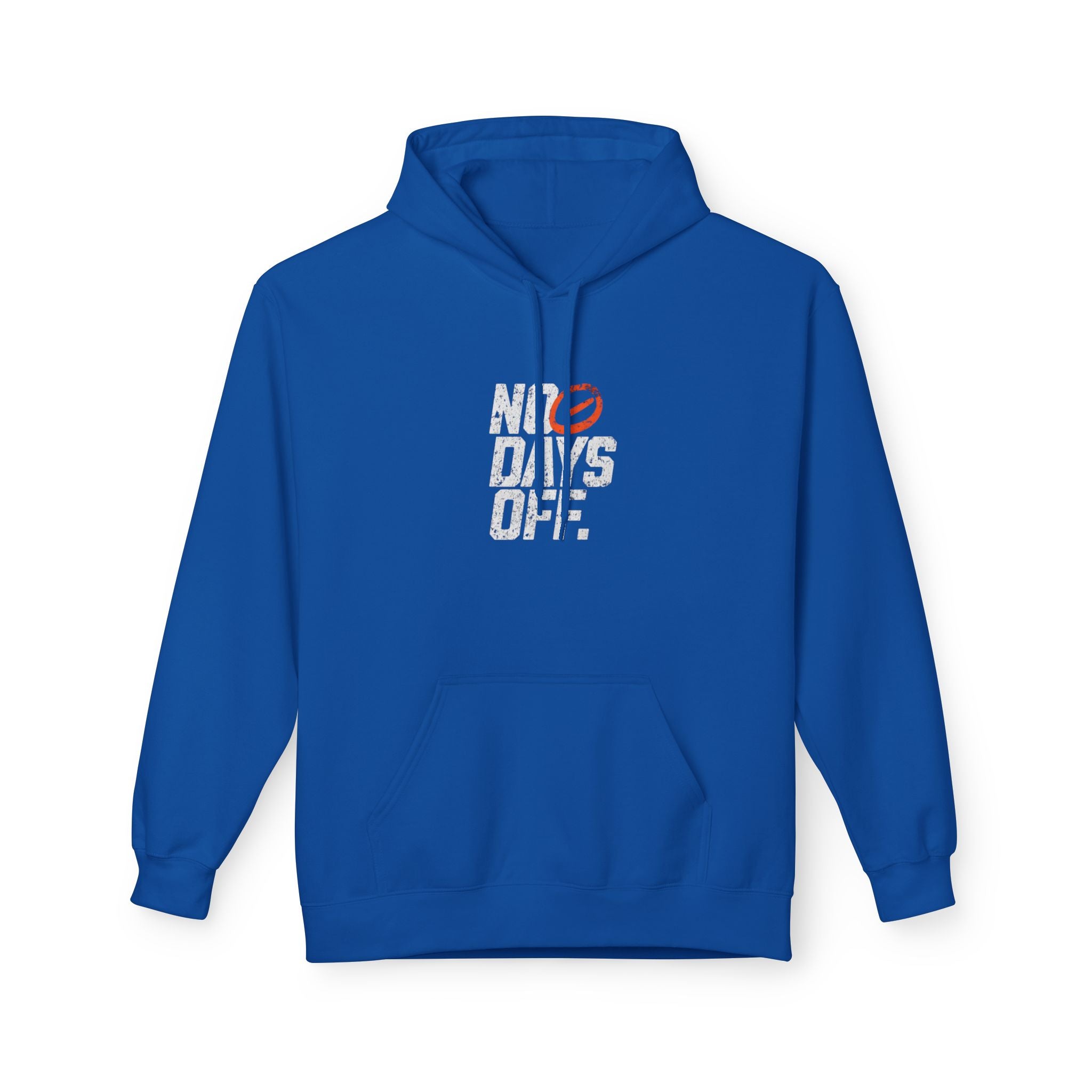 No Days Off Hoodie — Motivational Gym Fitness Pullover