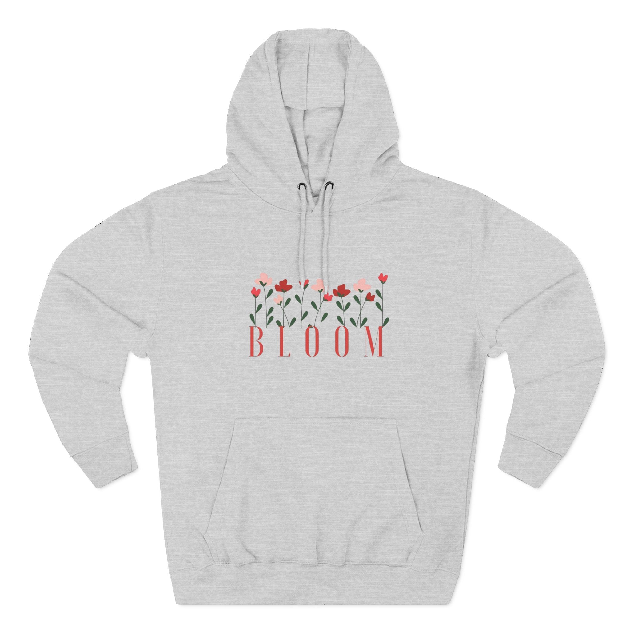 Bloom Fleece Hoodie, Floral Sweatshirt, Spring Merchanise, Gifts for Her, Cute Casual Wear