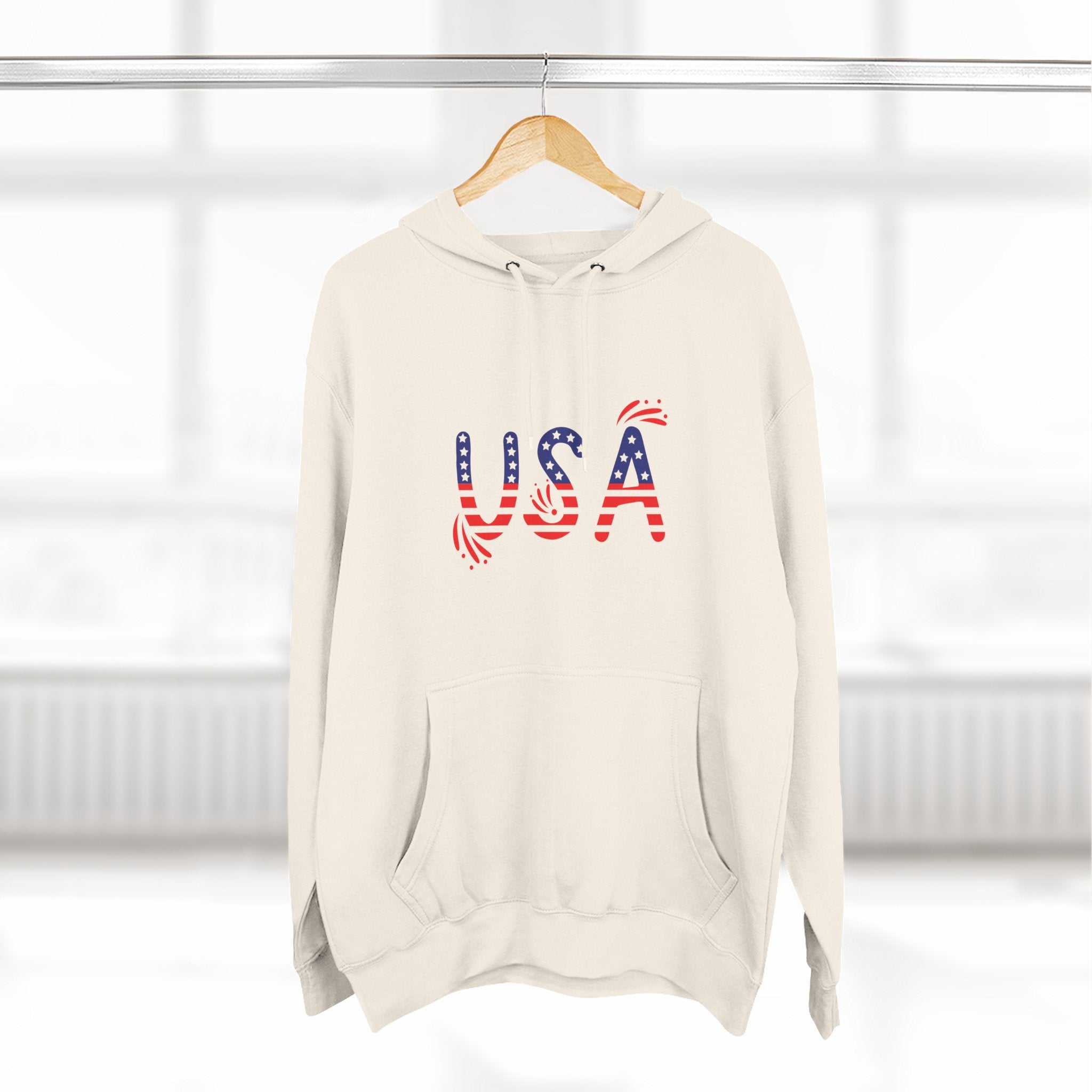 Patriotic USA Fleece Hoodie