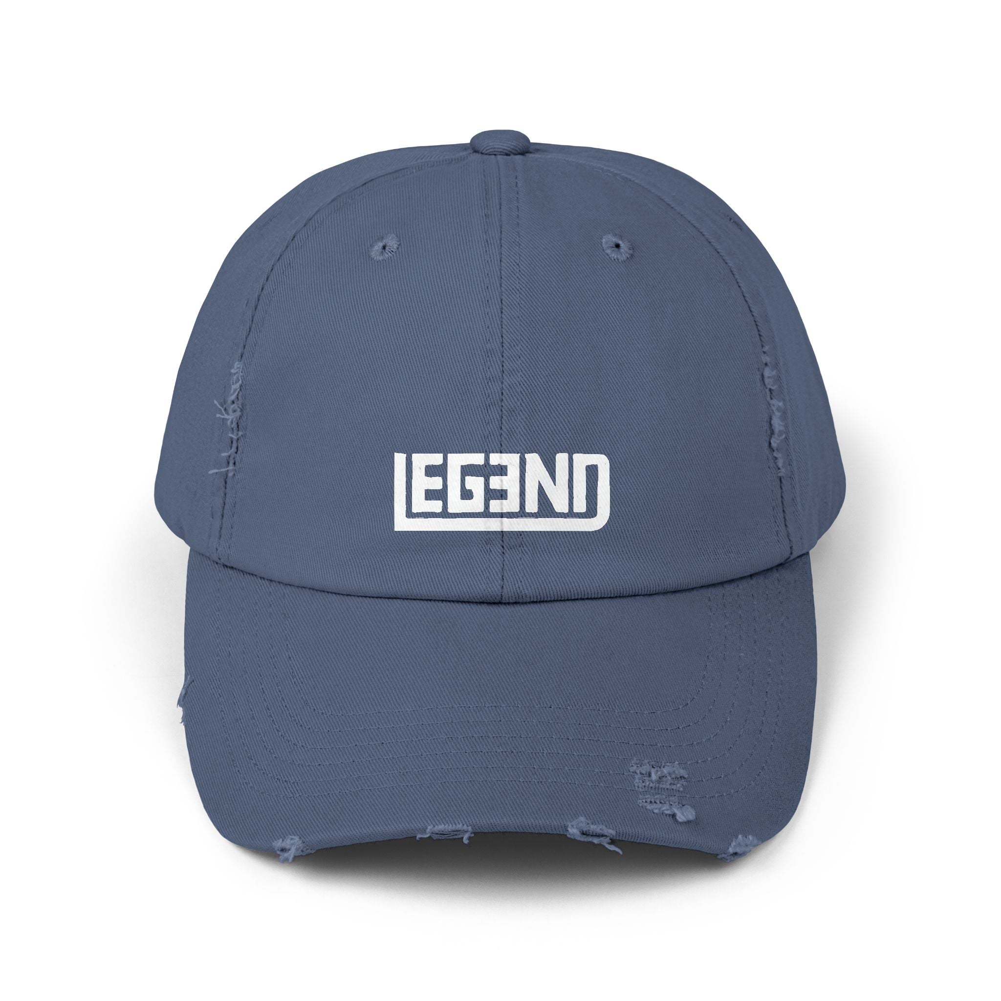 Legend Unisex Distressed Cap - Casual Statement Headwear