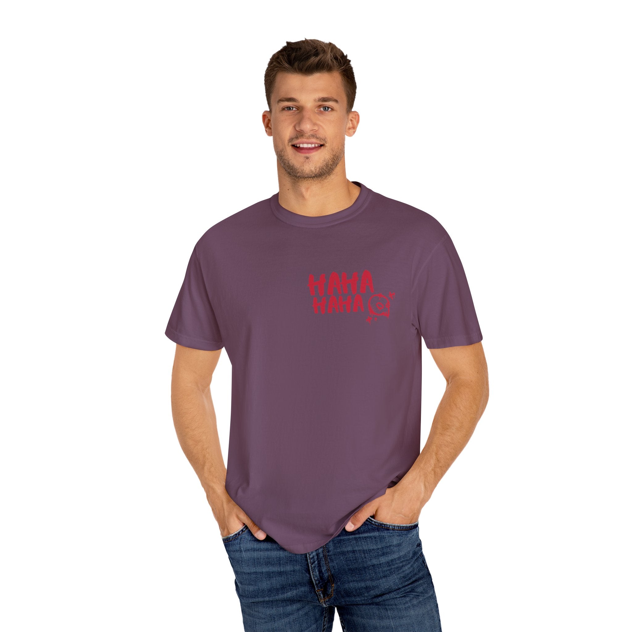 Playful Batman Joker T-shirt, Unisex Funny Tee, Graphic Tee for Fans, Gift for Superhero Lovers, Comic-Inspired Apparel