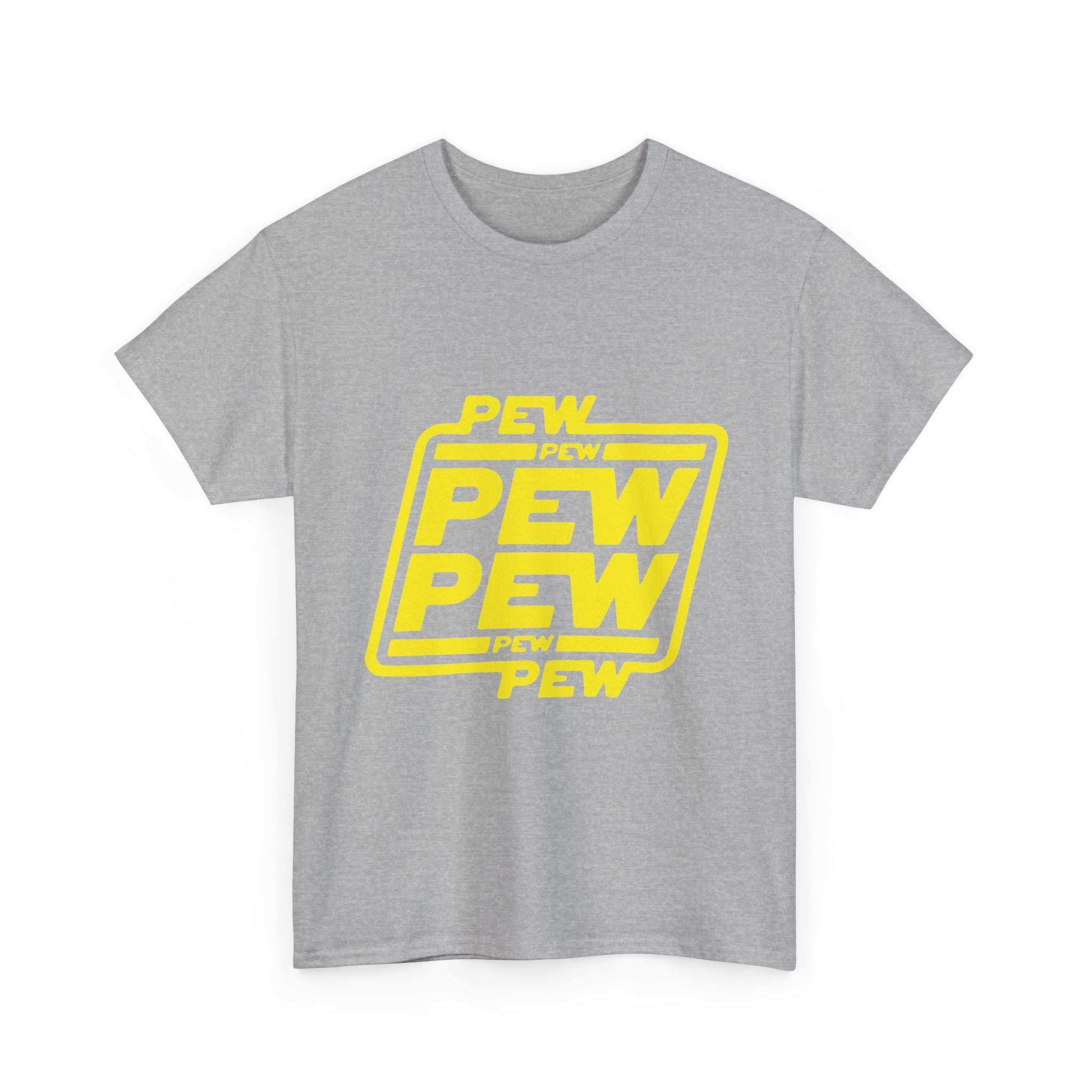 Playful Pew Pew Tee, Graphic T-Shirt, Casual Humor Top, Gift for Gamers, Unisex Cotton Tee, Fun Statement Shirt