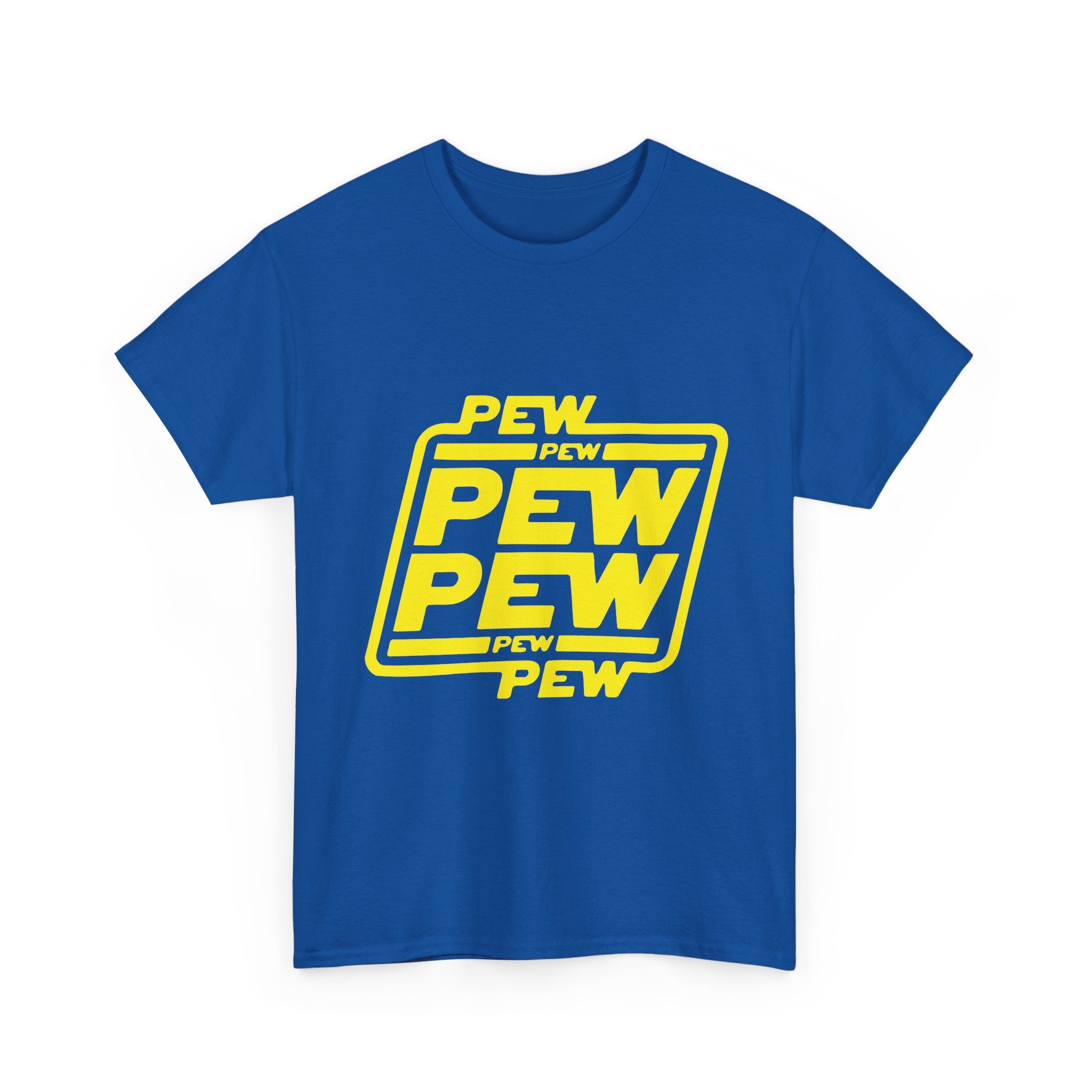 Playful Pew Pew Tee, Graphic T-Shirt, Casual Humor Top, Gift for Gamers, Unisex Cotton Tee, Fun Statement Shirt