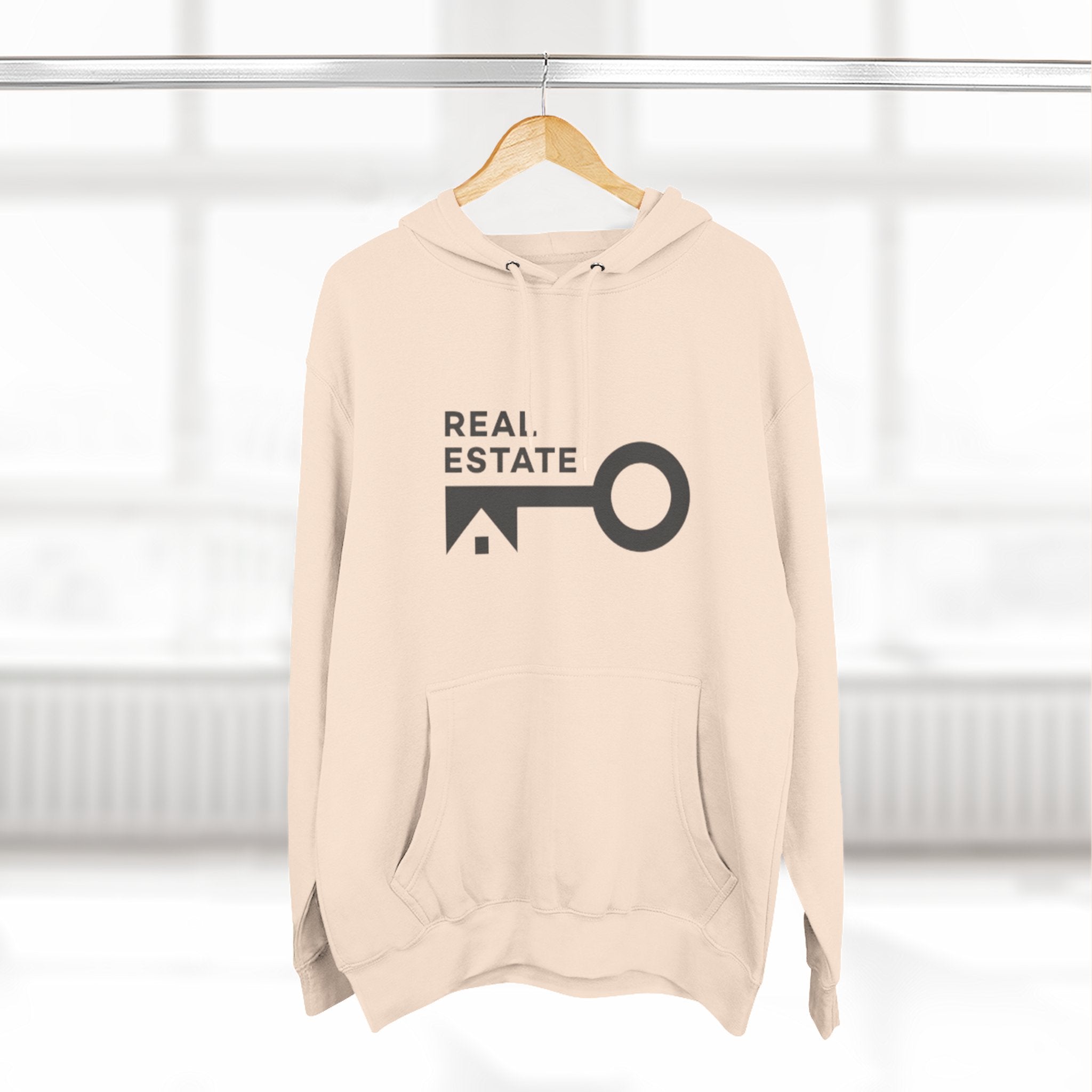 Real Estate Key Logo Hoodie — Realtor Fleece Pullover