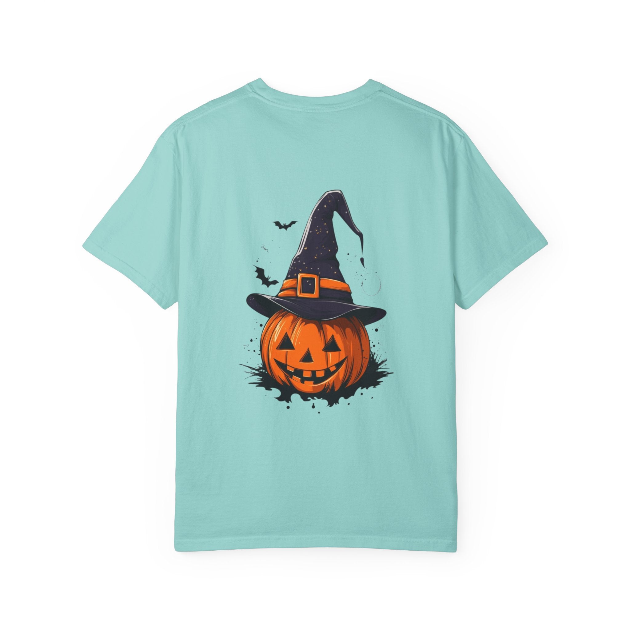 Halloween Unisex Garment-Dyed T-Shirt, Pumpkin Tee, Spooky Apparel, Fall Festival Shirt, Trick-or-Treat Top, Halloween Costume