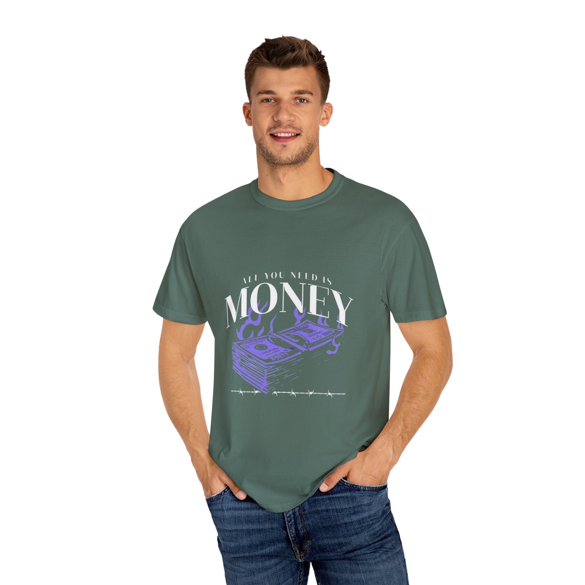 All You Need is Money T-Shirt, Motivational Tee, Unisex Graphic Shirt, Casual Wear, Gift for Entrepreneurs, Money Lover Apparel