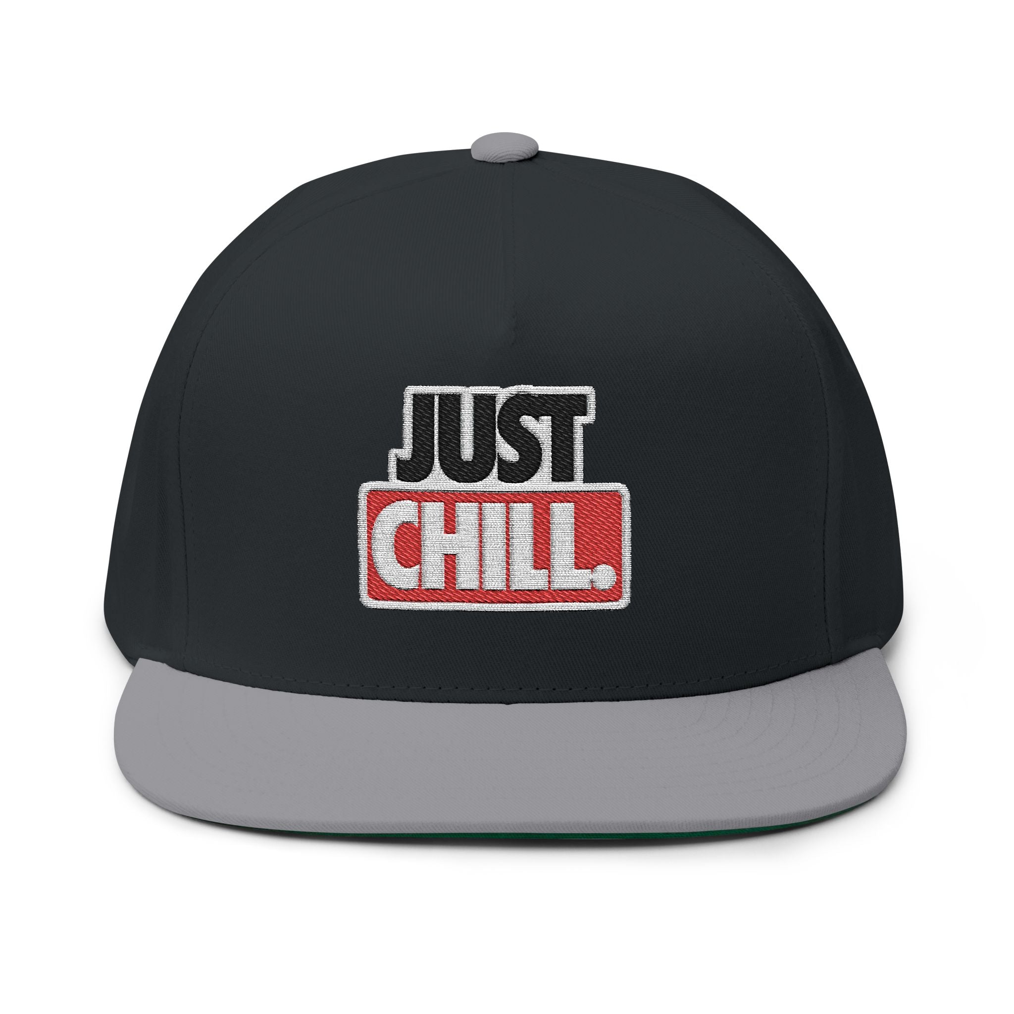 Chill Embroidered Flat Bill Cap, Casual Headwear, Perfect for Summer, Streetwear Style, Great Gift for Friends