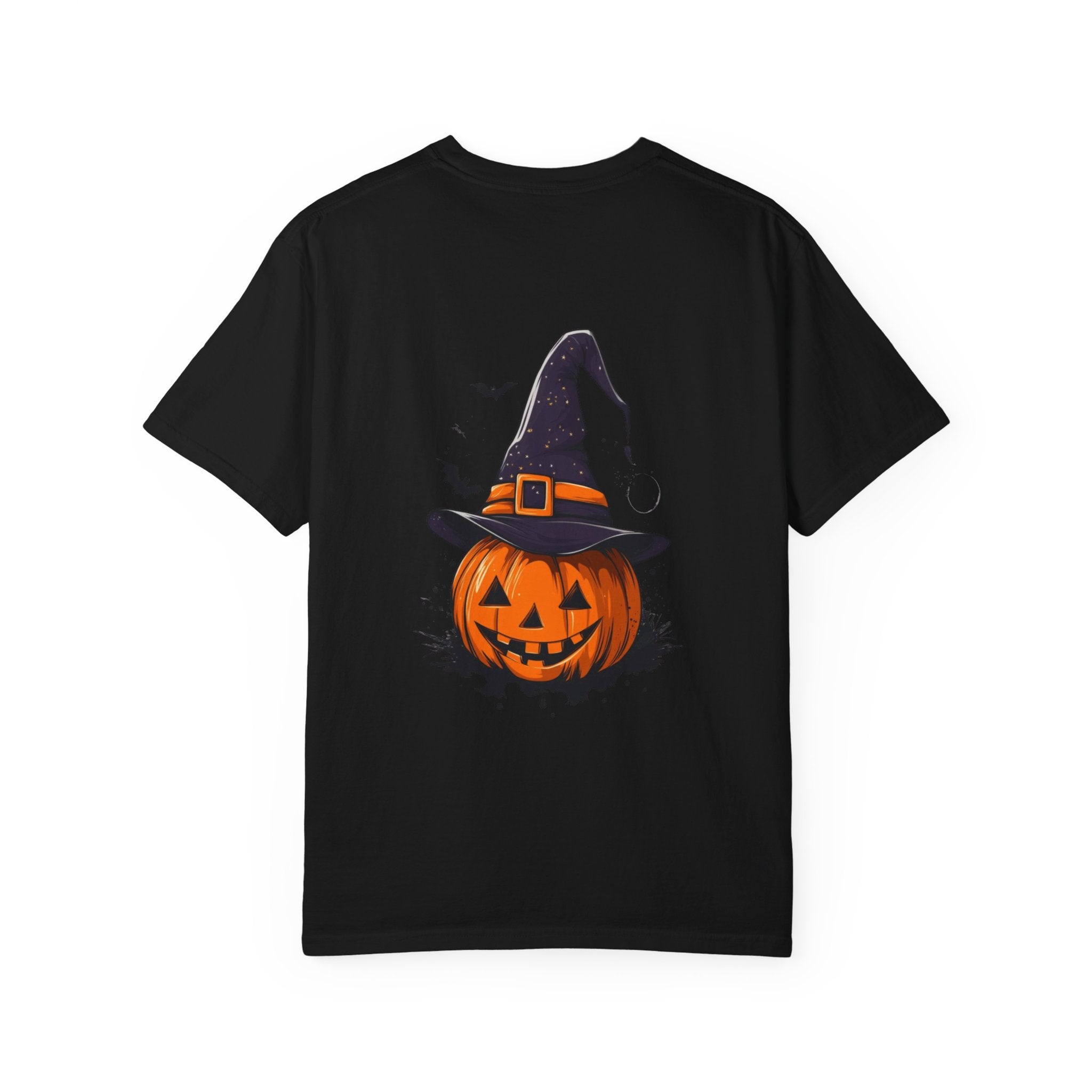 Halloween Unisex Garment-Dyed T-Shirt, Pumpkin Tee, Spooky Apparel, Fall Festival Shirt, Trick-or-Treat Top, Halloween Costume