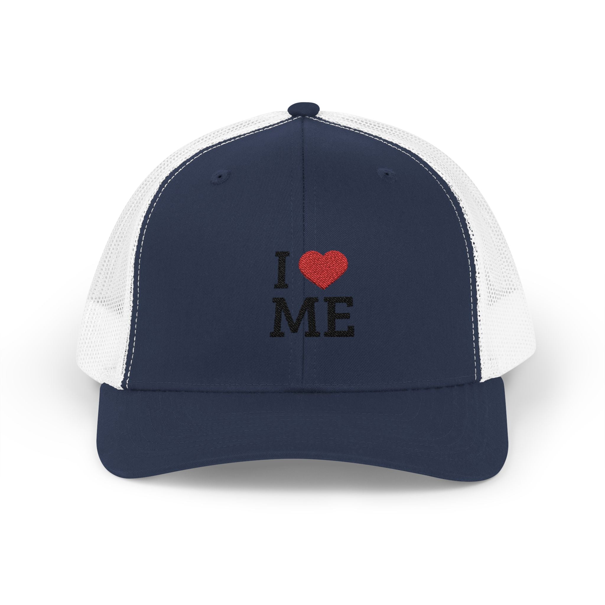 I  ME Embroidered Trucker Cap — Self-Love Snapback Hat