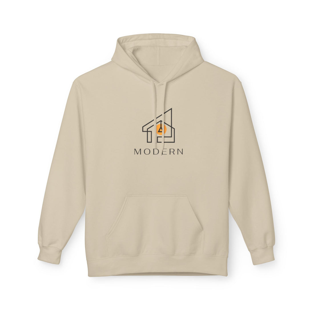 Modern House Logo Hoodie — Minimalist Real Estate Graphic Sweatshirt