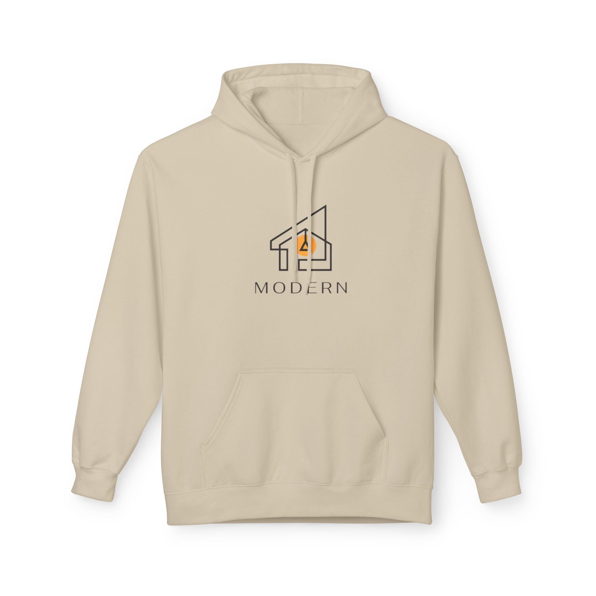 Modern House Logo Hoodie — Minimalist Real Estate Graphic Sweatshirt