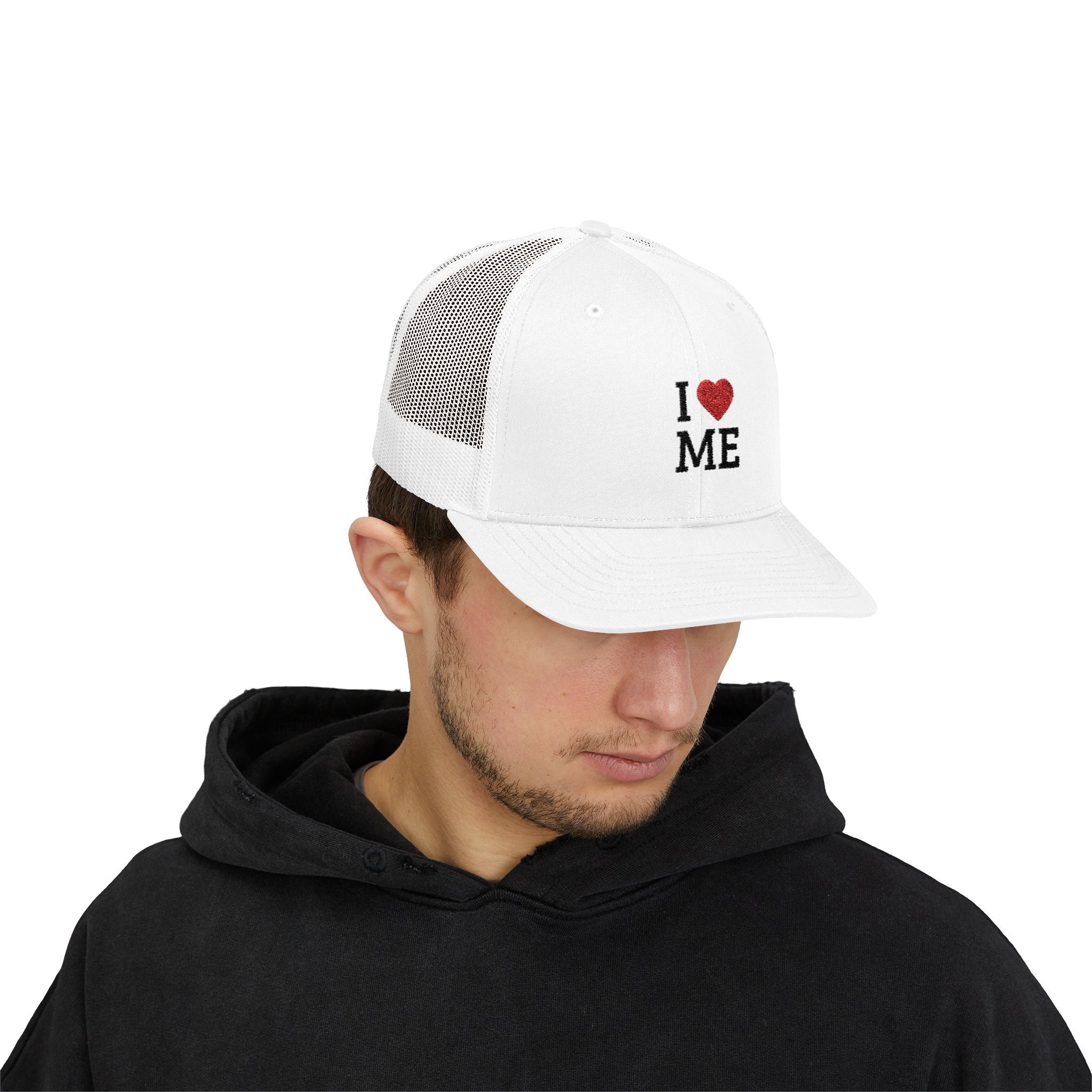 I  ME Embroidered Trucker Cap — Self-Love Snapback Hat