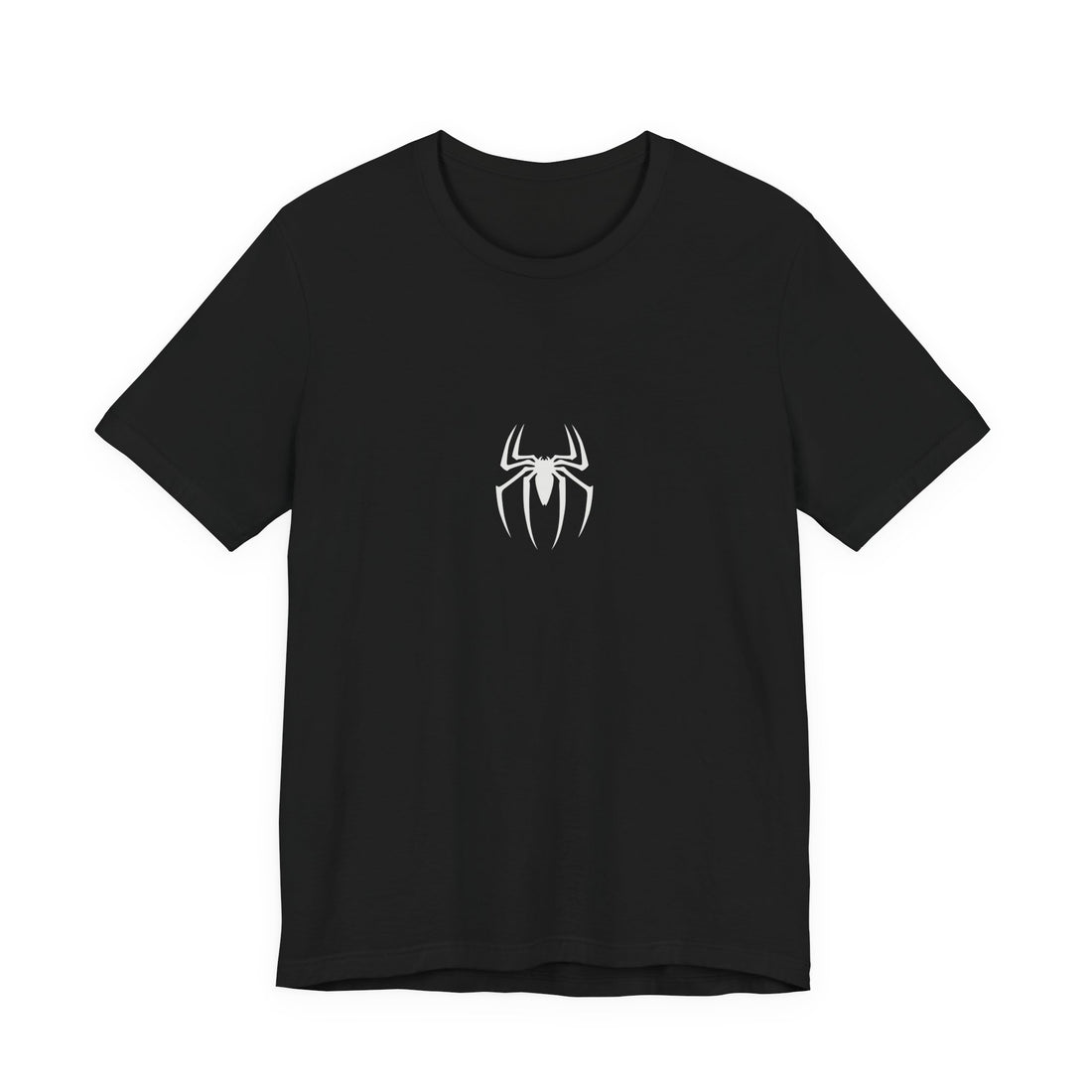 Spider Emblem Tee — White Spider on Red Web Graphic T-Shirt