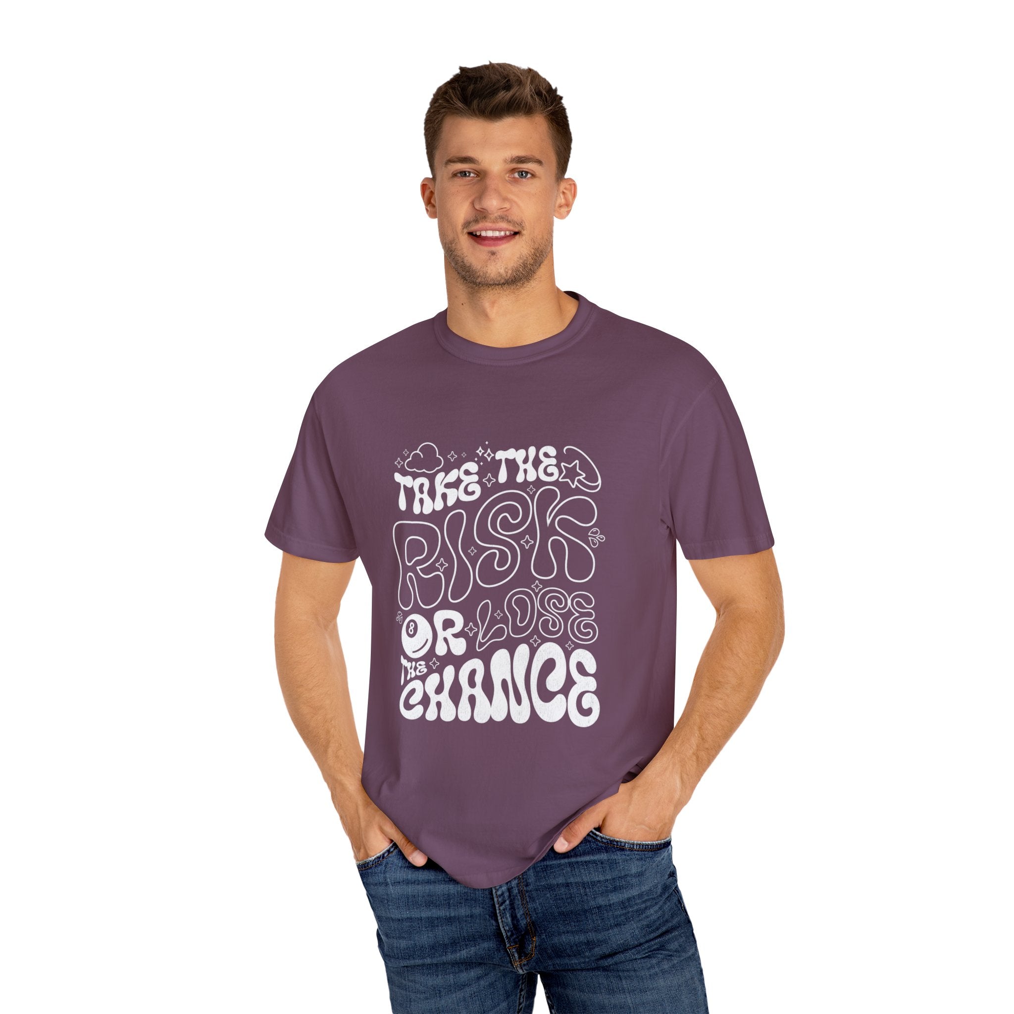 Motivational Unisex T-Shirt: 'Take the Risk or Lose the Chance'