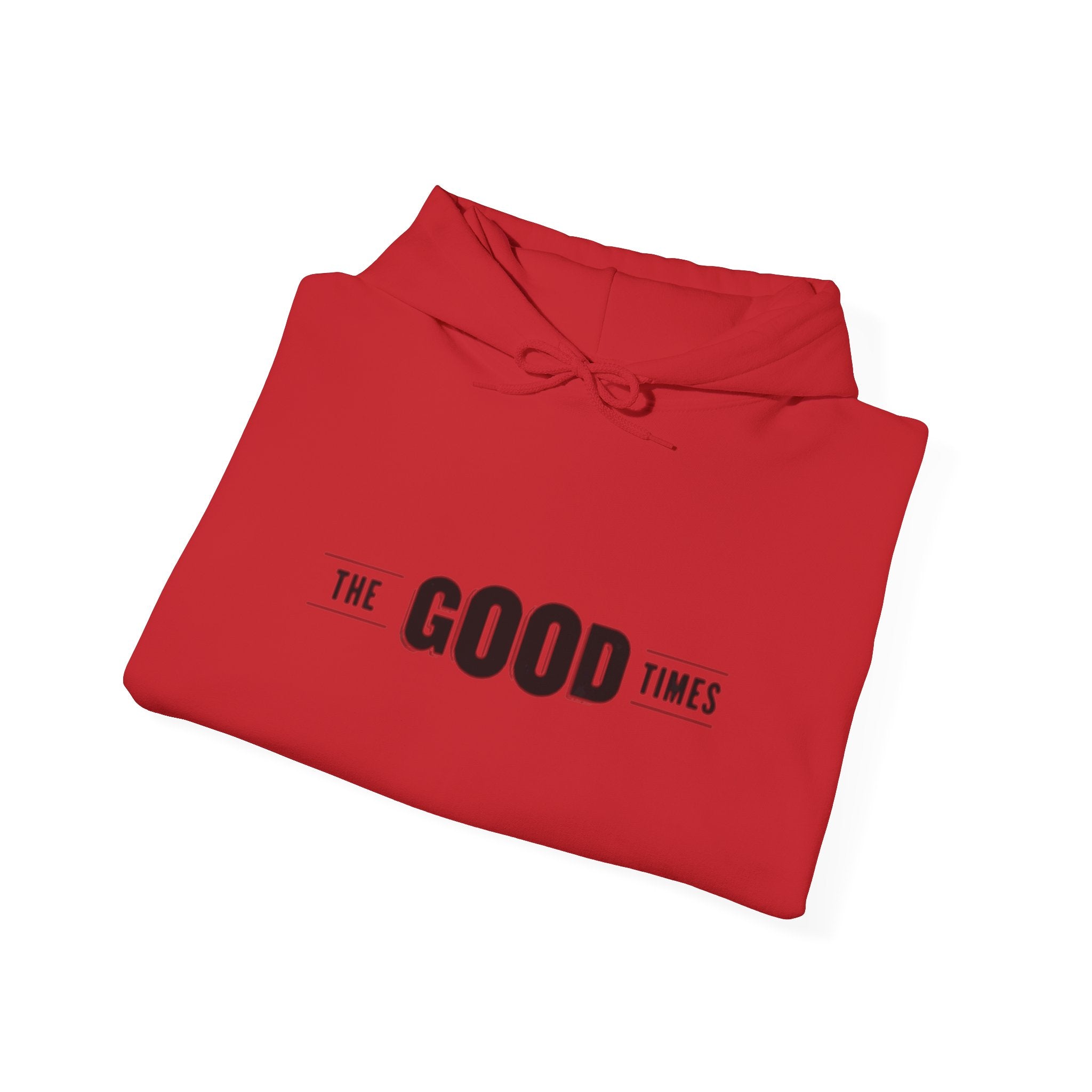 The Good Times Hoodie — Minimal Retro Slogan Pullover