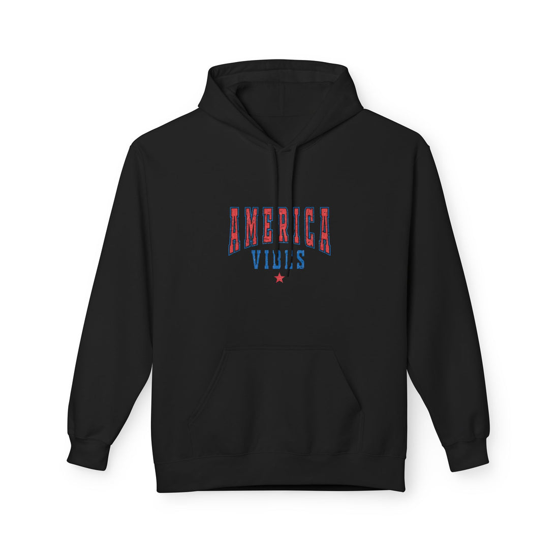America Vibes Hoodie — Patriotic Red White & Blue Pullover