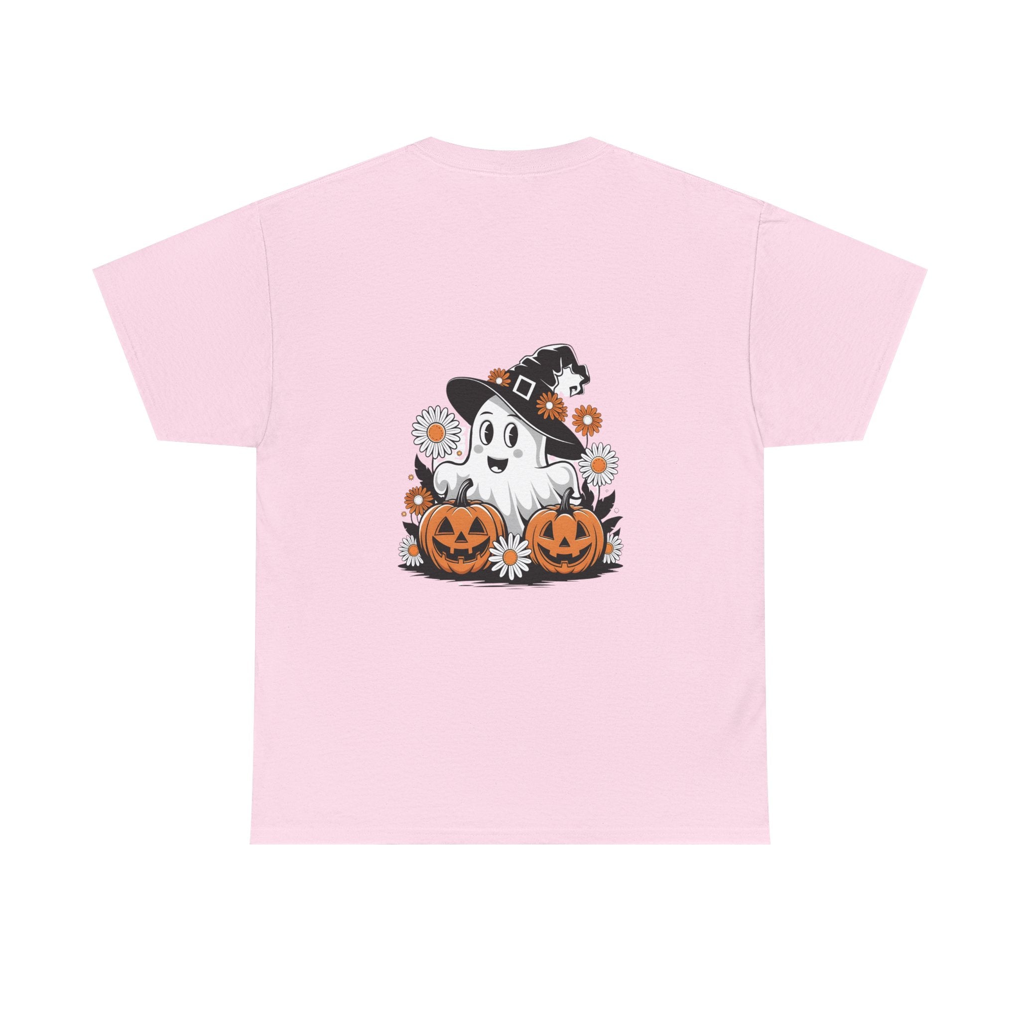 Halloween Ghost & Pumpkin Tee, Unisex Halloween Shirt, Spooky T-Shirt, Fall Fashion, Trick or Treat Top, Seasonal Apparel