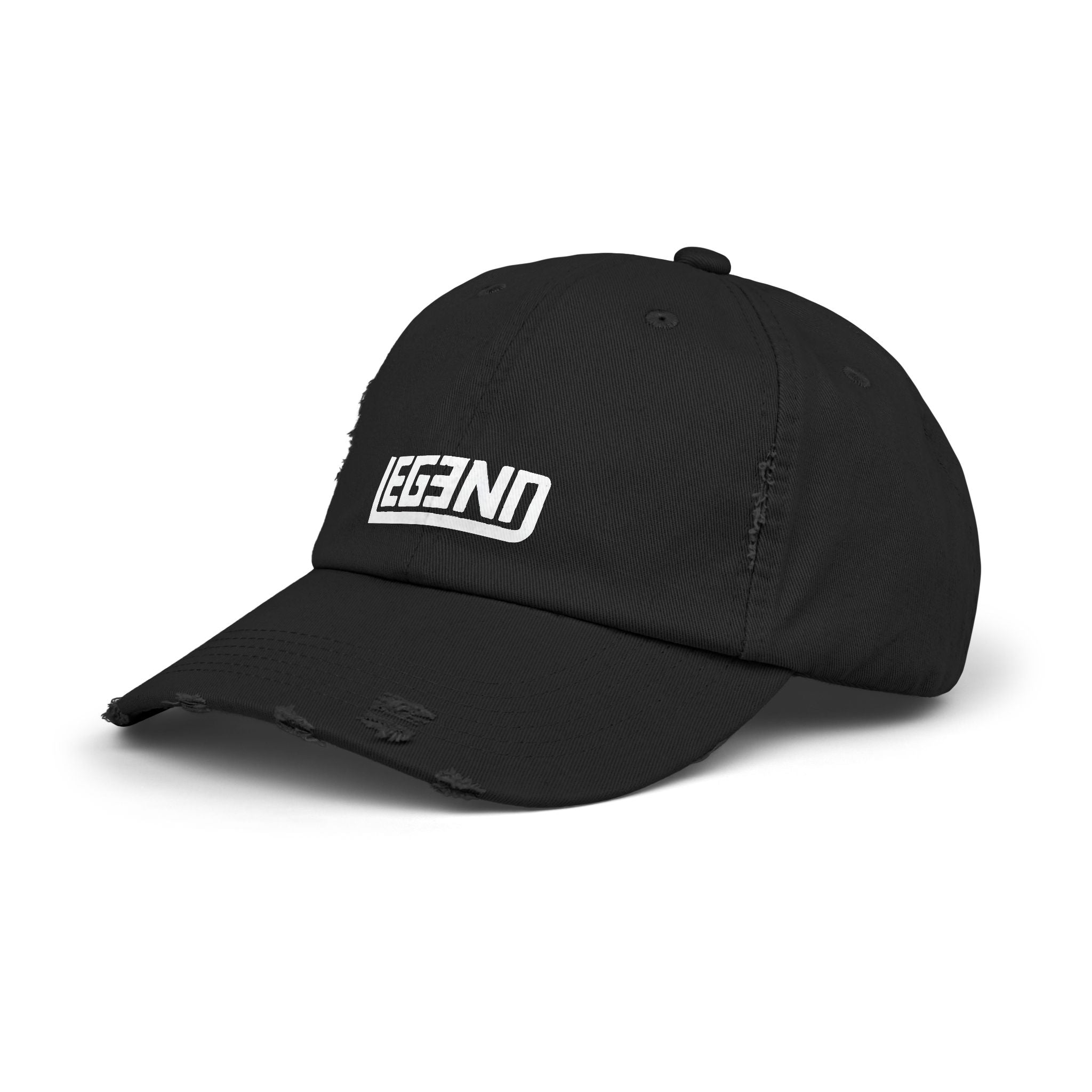 Legend Unisex Distressed Cap - Casual Statement Headwear