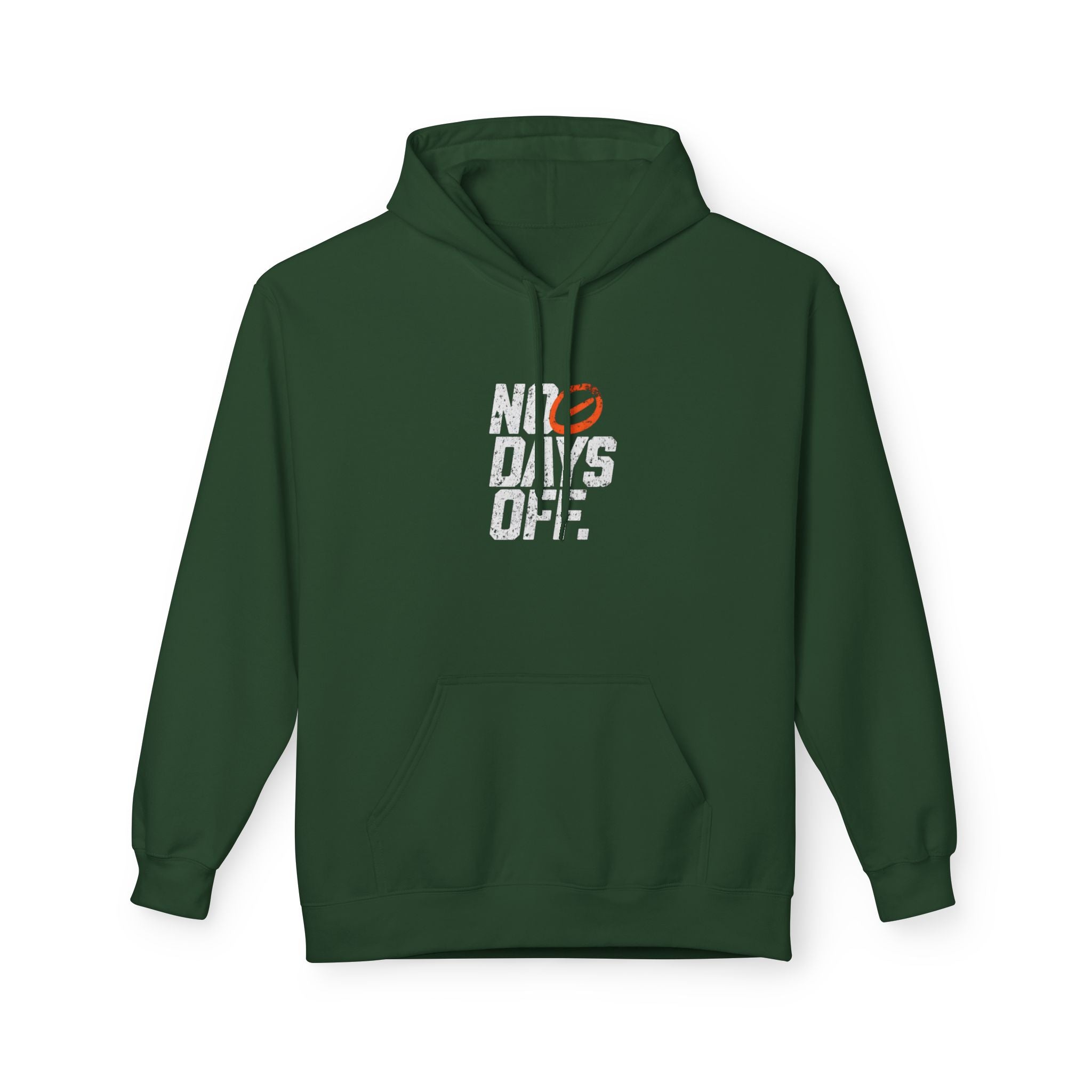 No Days Off Hoodie — Motivational Gym Fitness Pullover