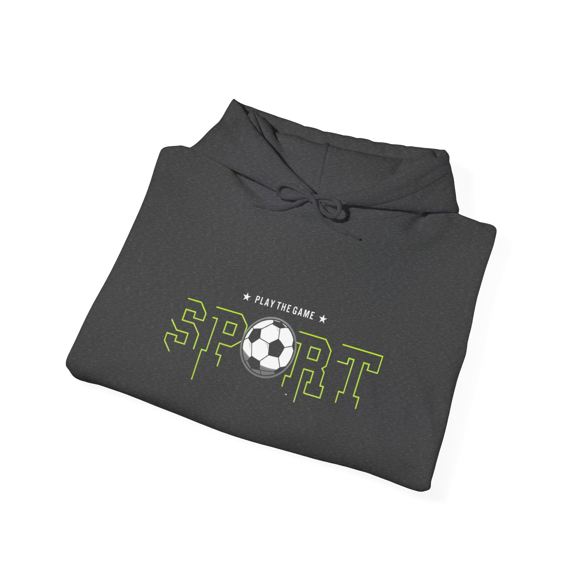 Soccer Sport Hoodie — 'Play the Game' Graphic Pullover