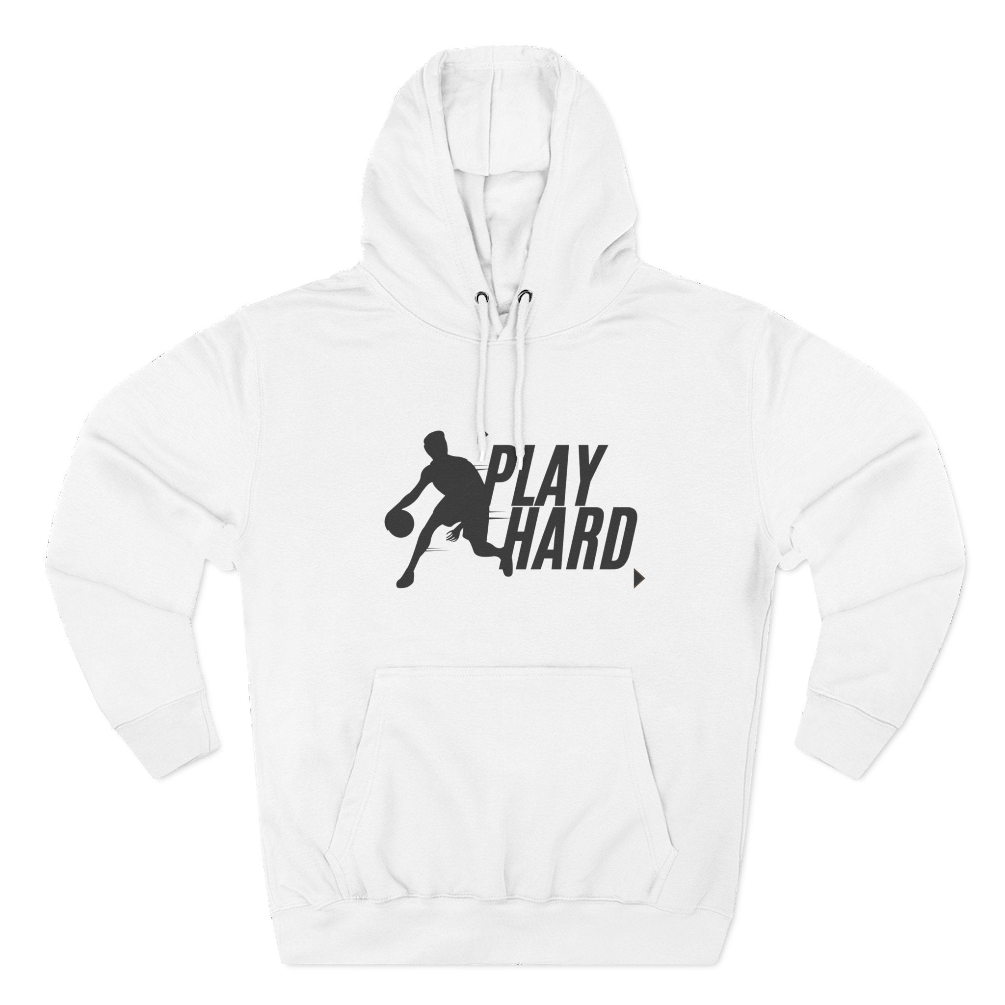 Play Hard Basketball Hoodie - Athletic Sportswear Pullover