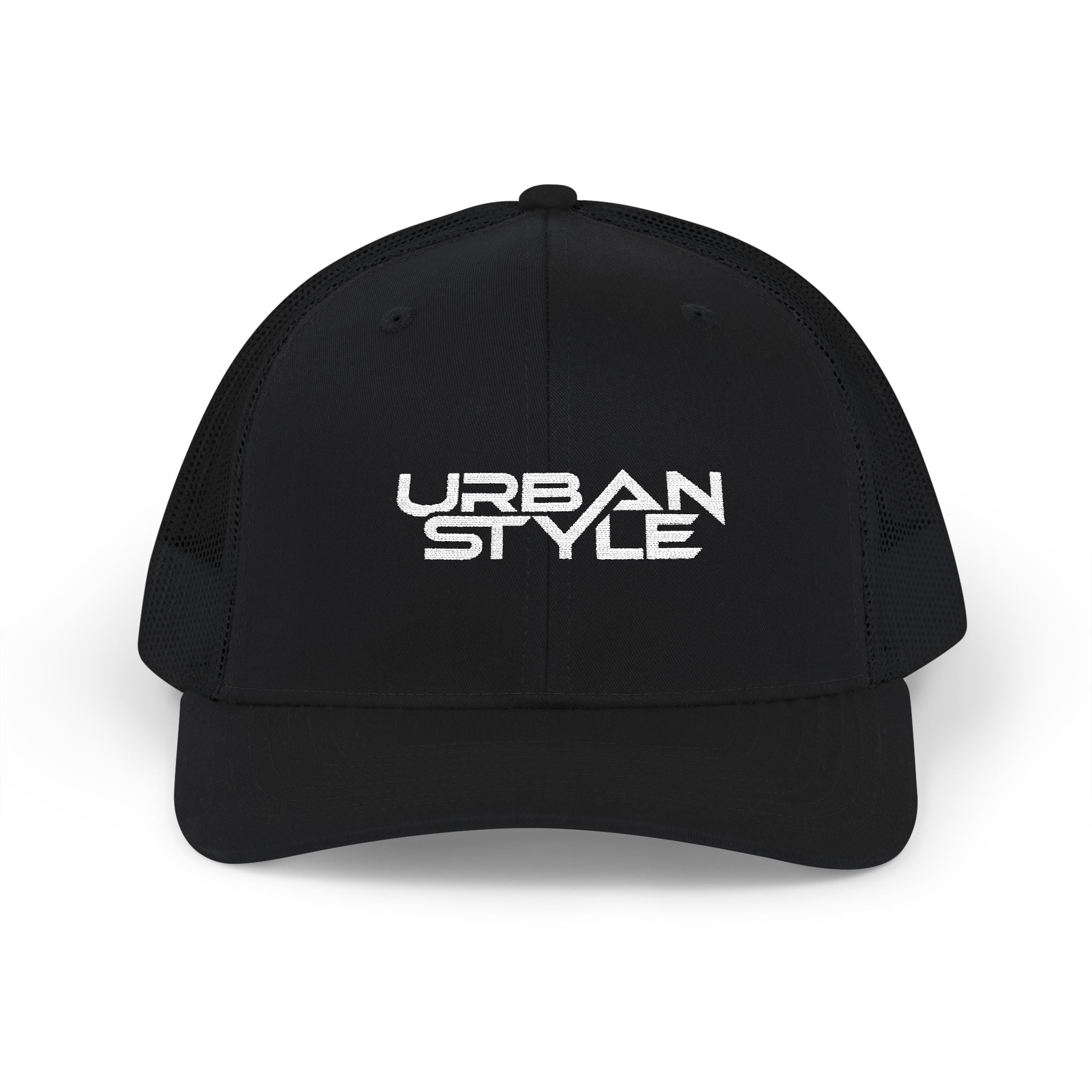 Urban Style Embroidered Trucker Cap — Snapback Mesh Hat