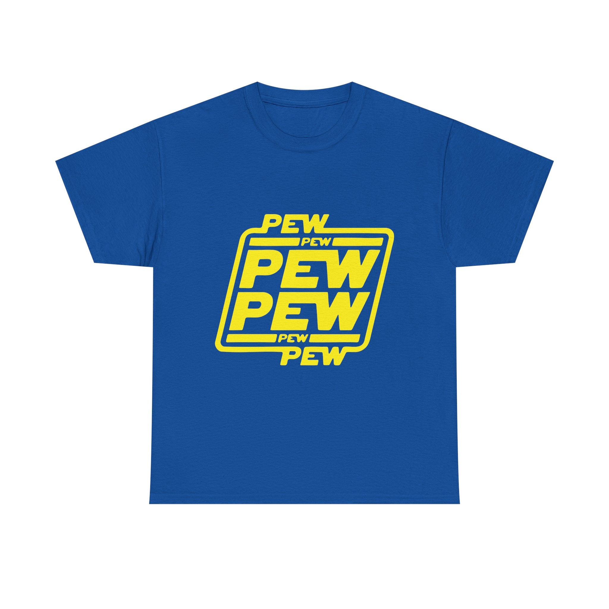 Playful Pew Pew Tee, Graphic T-Shirt, Casual Humor Top, Gift for Gamers, Unisex Cotton Tee, Fun Statement Shirt