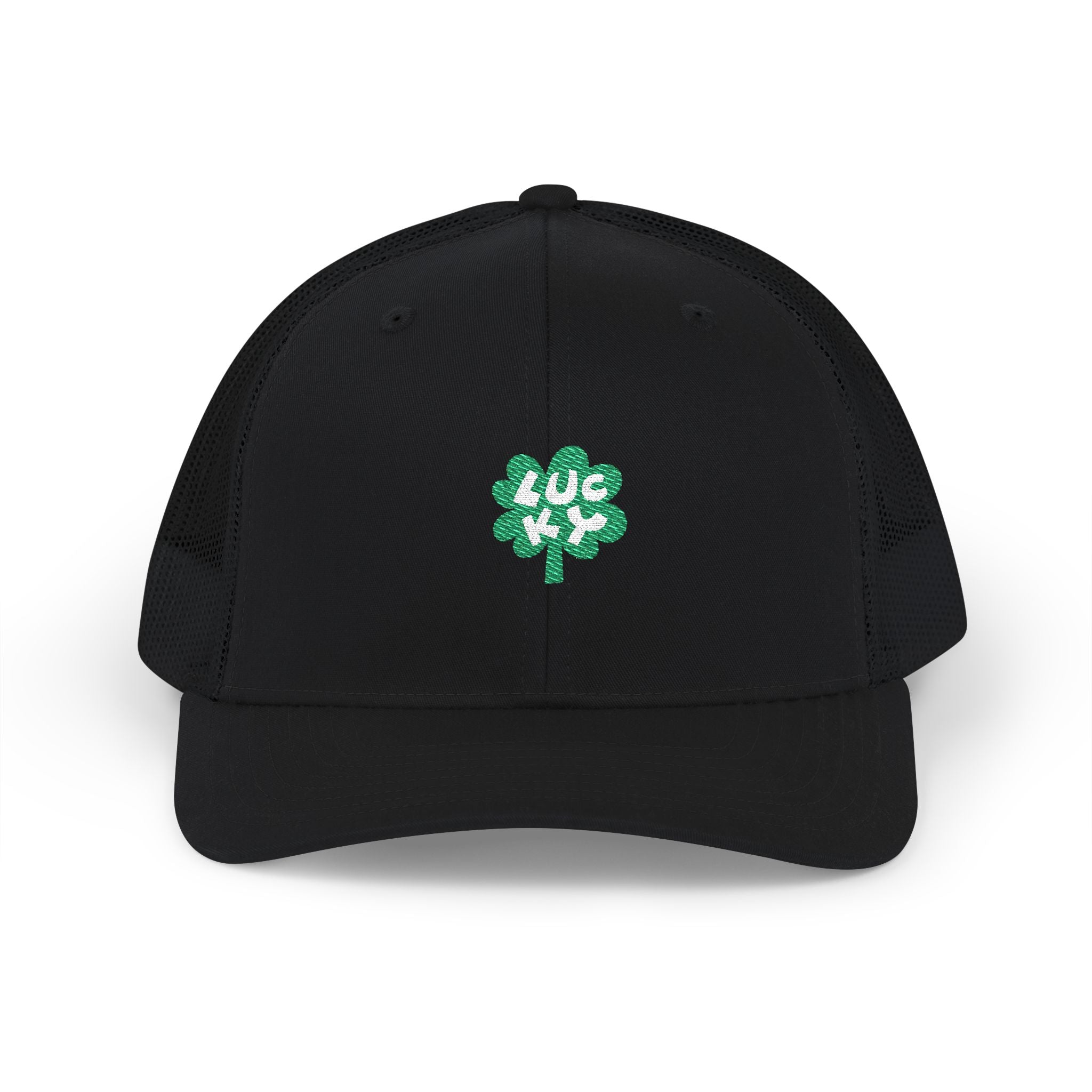 Lucky Clover Snapback Trucker Hat (Embroidered)