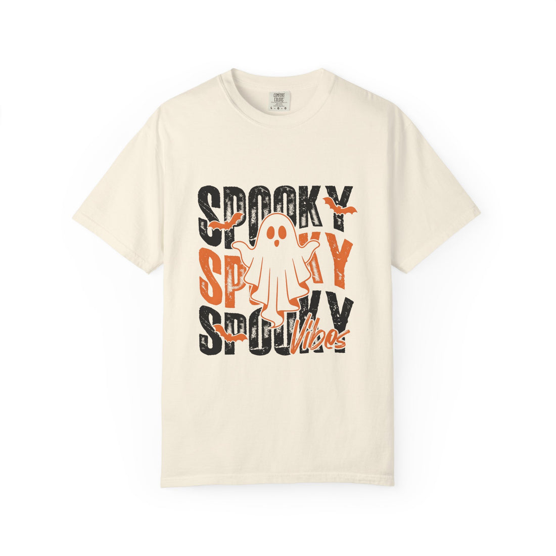 Spooky Vibes Unisex T-Shirt - Perfect for Halloween, Casual Wear, Ghost Lovers, and Fall Celebrations