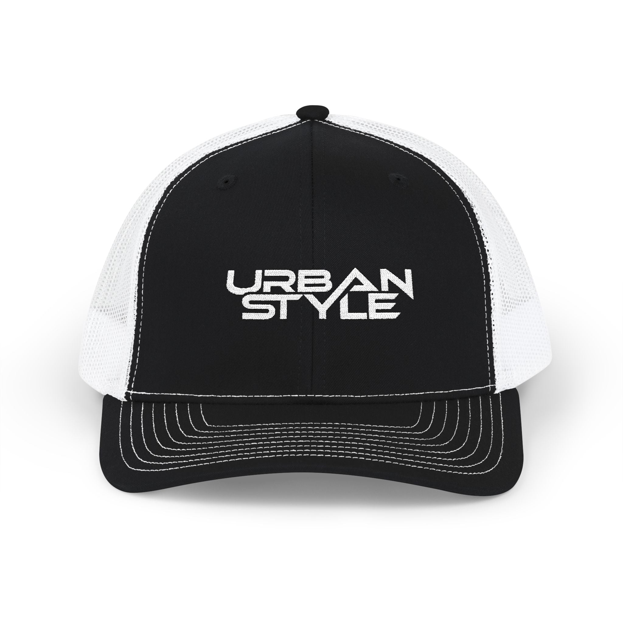Urban Style Embroidered Trucker Cap — Snapback Mesh Hat