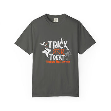 Halloween Trick or Treat T-Shirt, Spooky T-Shirt, Unisex Halloween Apparel, Funny Halloween Gift, October Party Shirt, Casual Halloween Wear