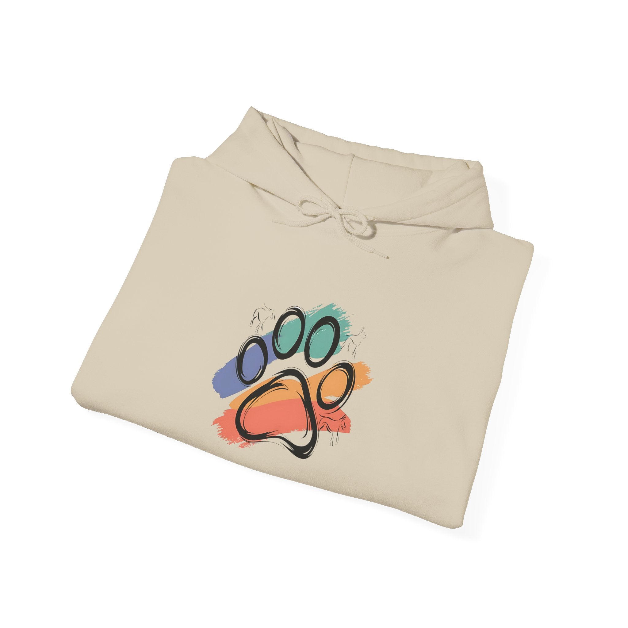 Colorful Paw Print Hoodie for Animal Lovers | Cozy Sweatshirt for Pet Owners | Gift for Dog Lovers | Funny Pet Apparel