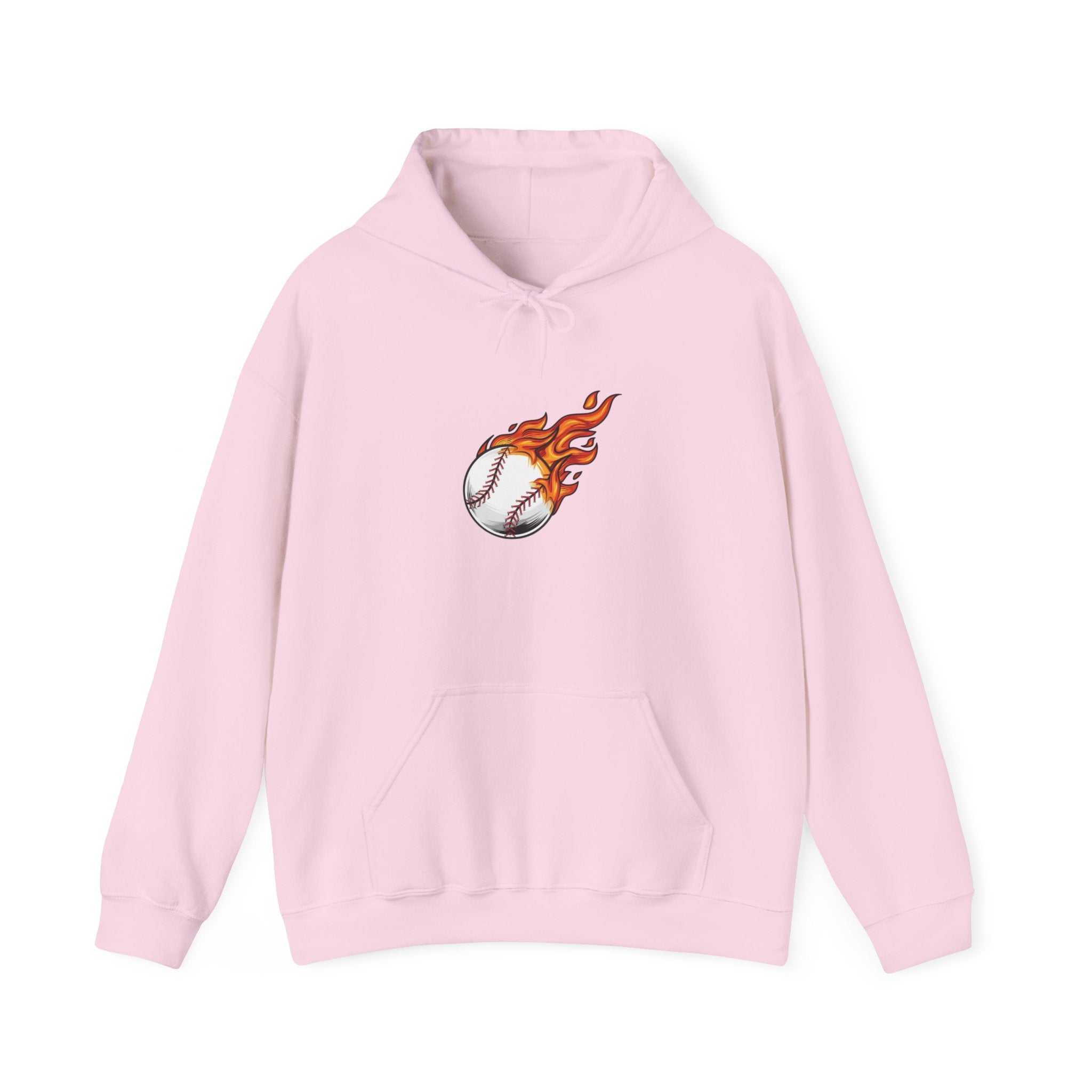 Flaming Baseball Hoodie — Fireball Pitch Sports Sweatshirt