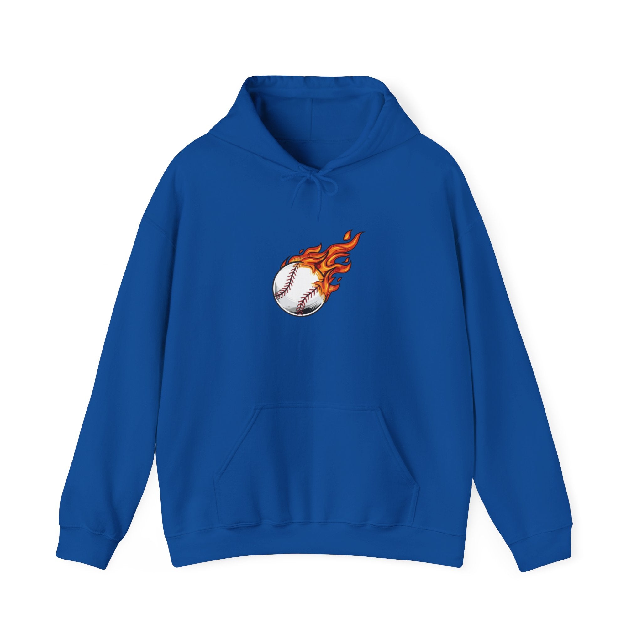 Flaming Baseball Hoodie — Fireball Pitch Sports Sweatshirt