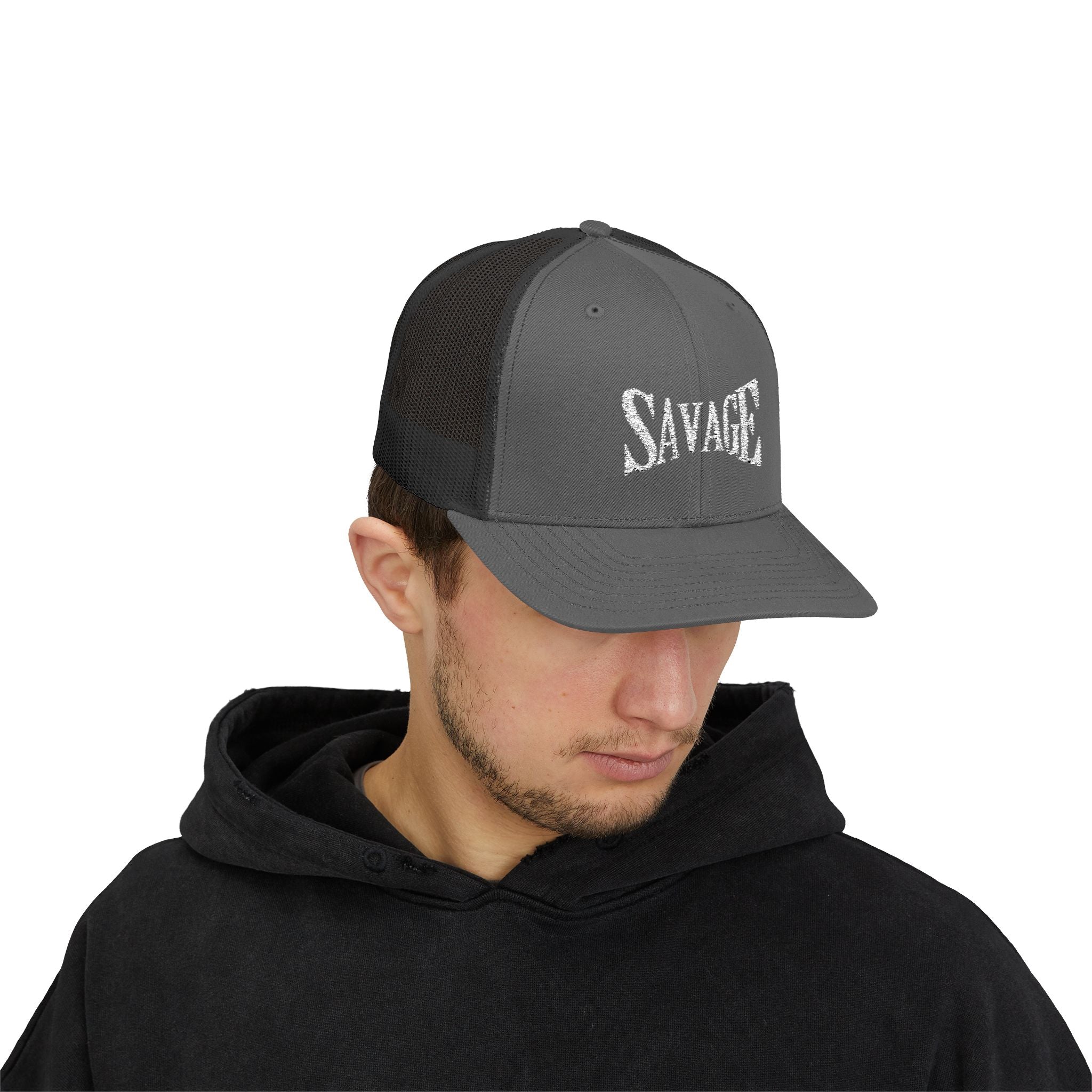 Savage Snapback Trucker Cap - Stylish Casual Headwear
