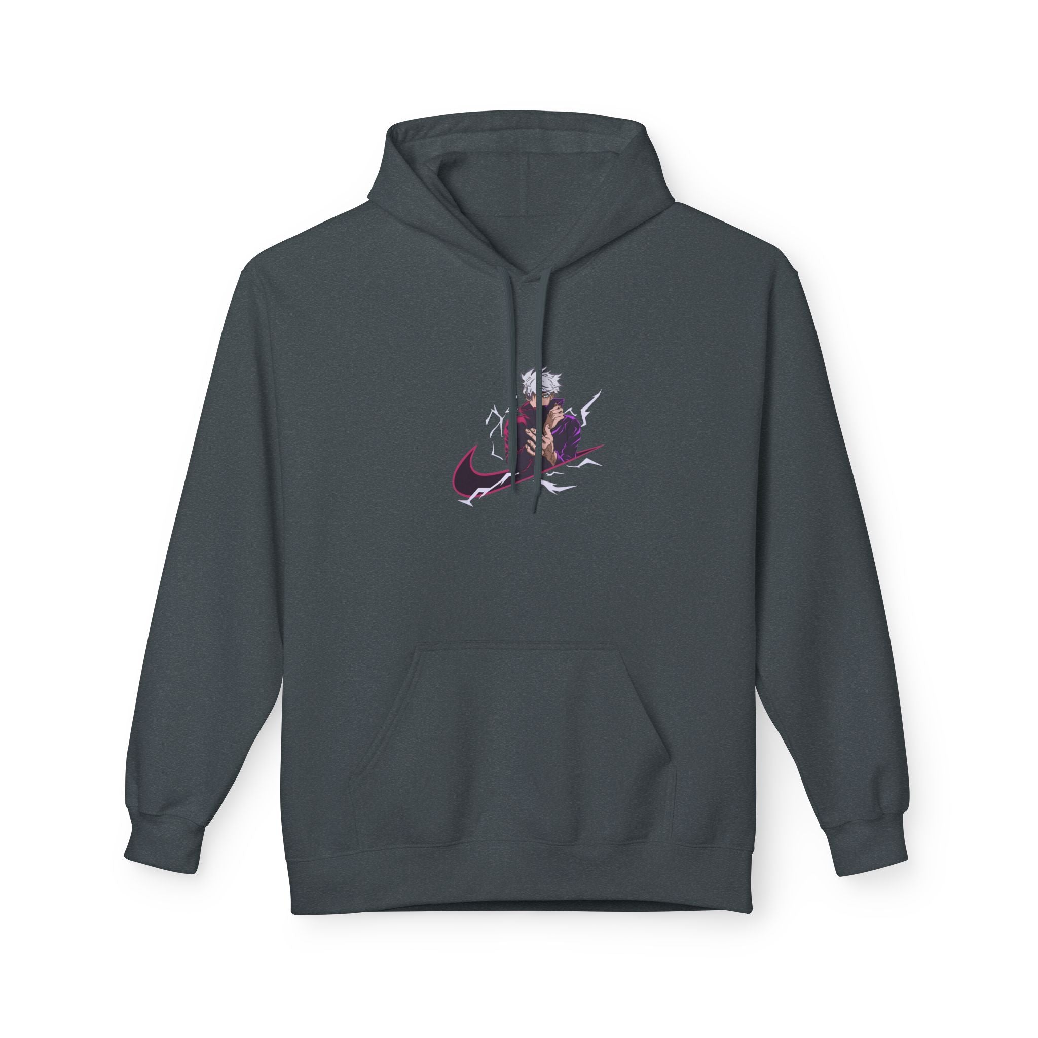 Trendy Unisex Fleece Hoodie with Artistic Design