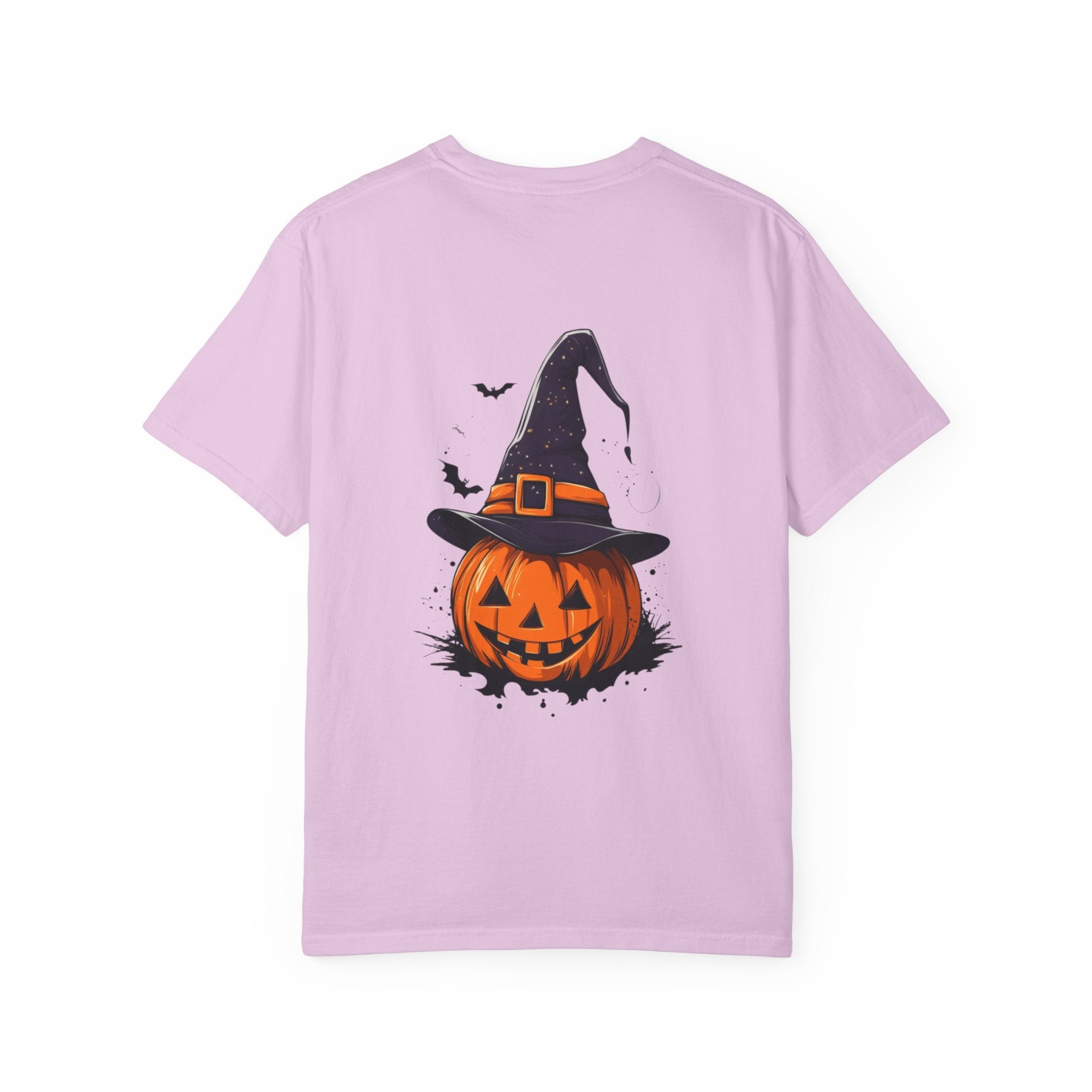 Halloween Unisex Garment-Dyed T-Shirt, Pumpkin Tee, Spooky Apparel, Fall Festival Shirt, Trick-or-Treat Top, Halloween Costume