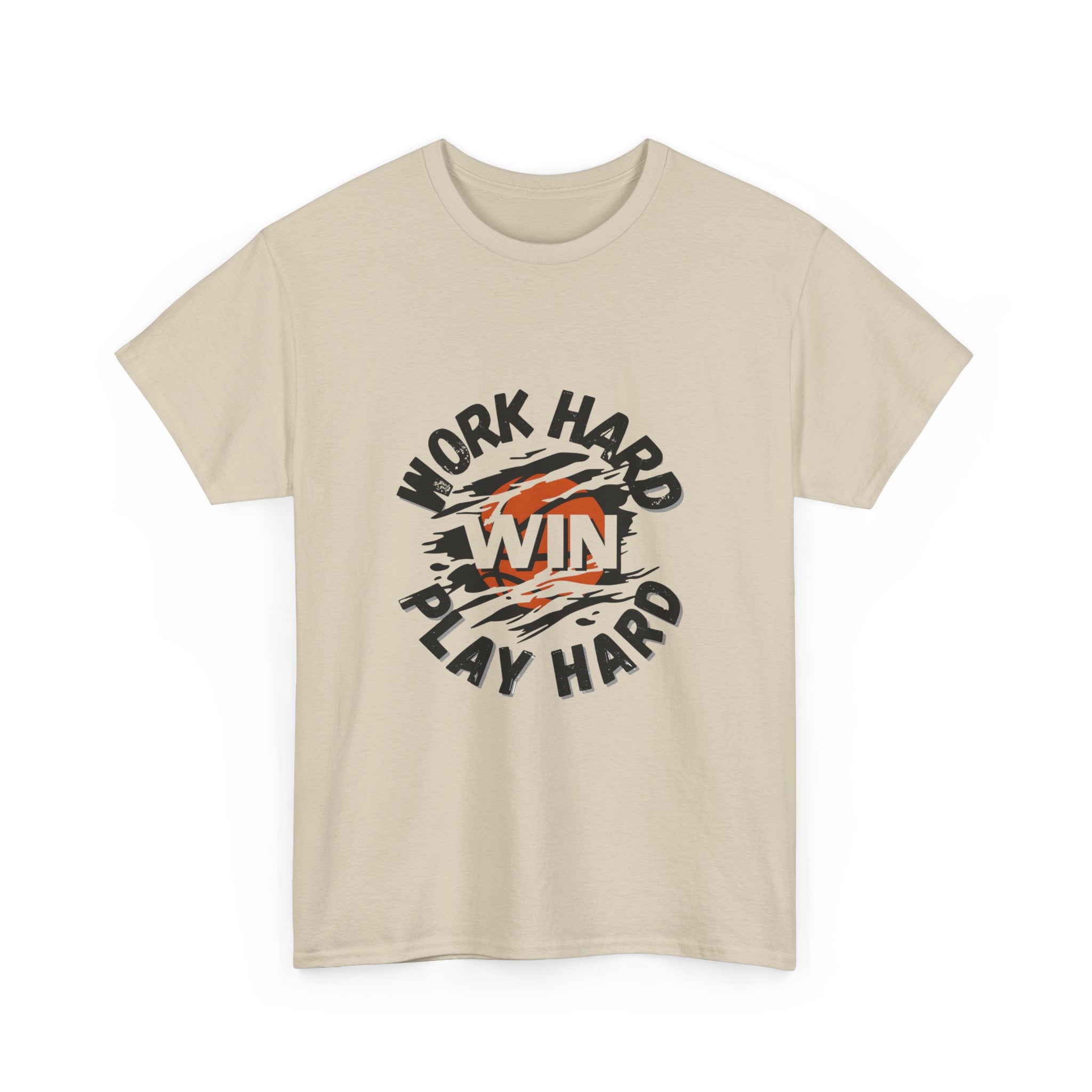 Work Hard Win Play Hard T-Shirt — Motivational Sports Graphic Tee