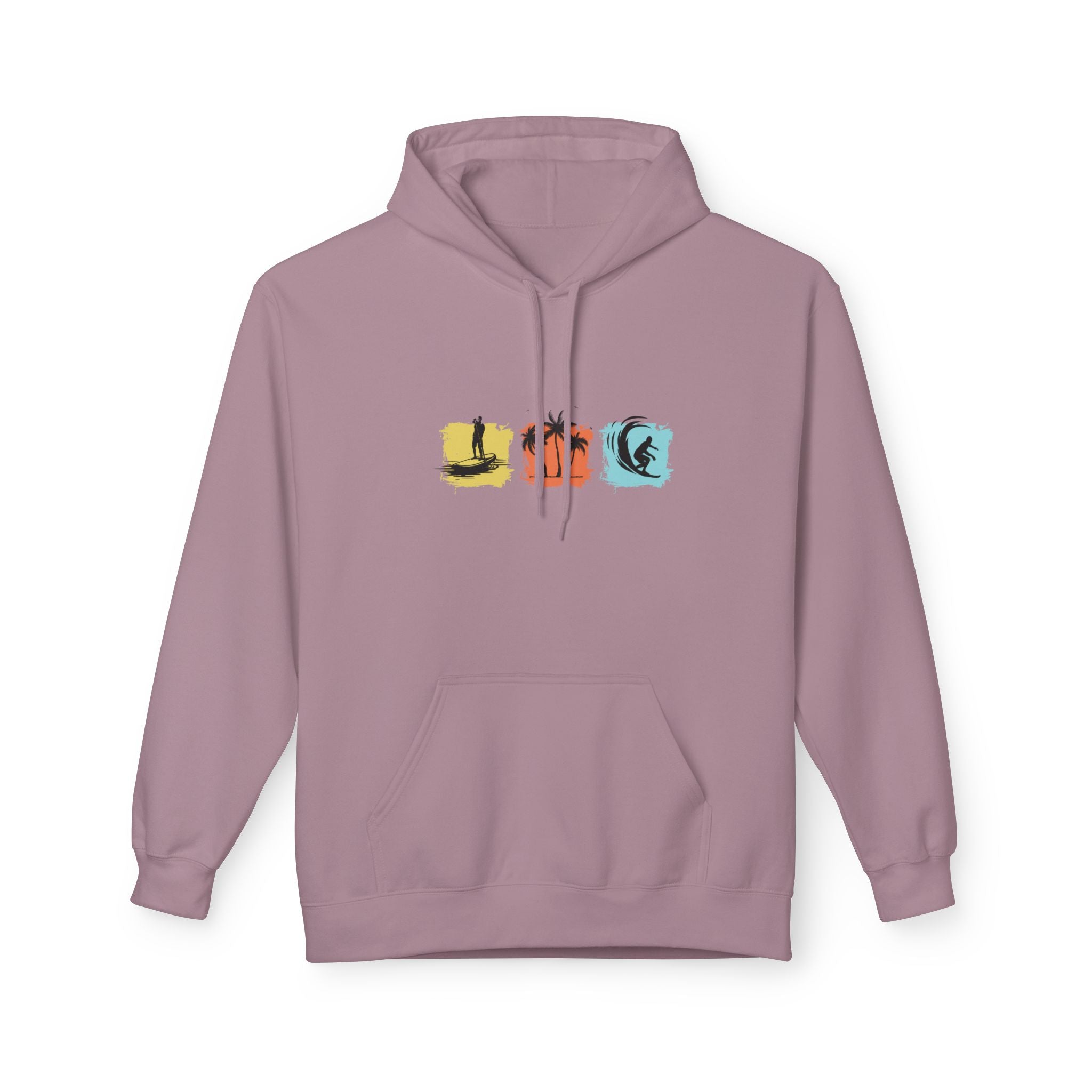Vacation Graphic Hoodie — Retro Sunset Beach Pullover