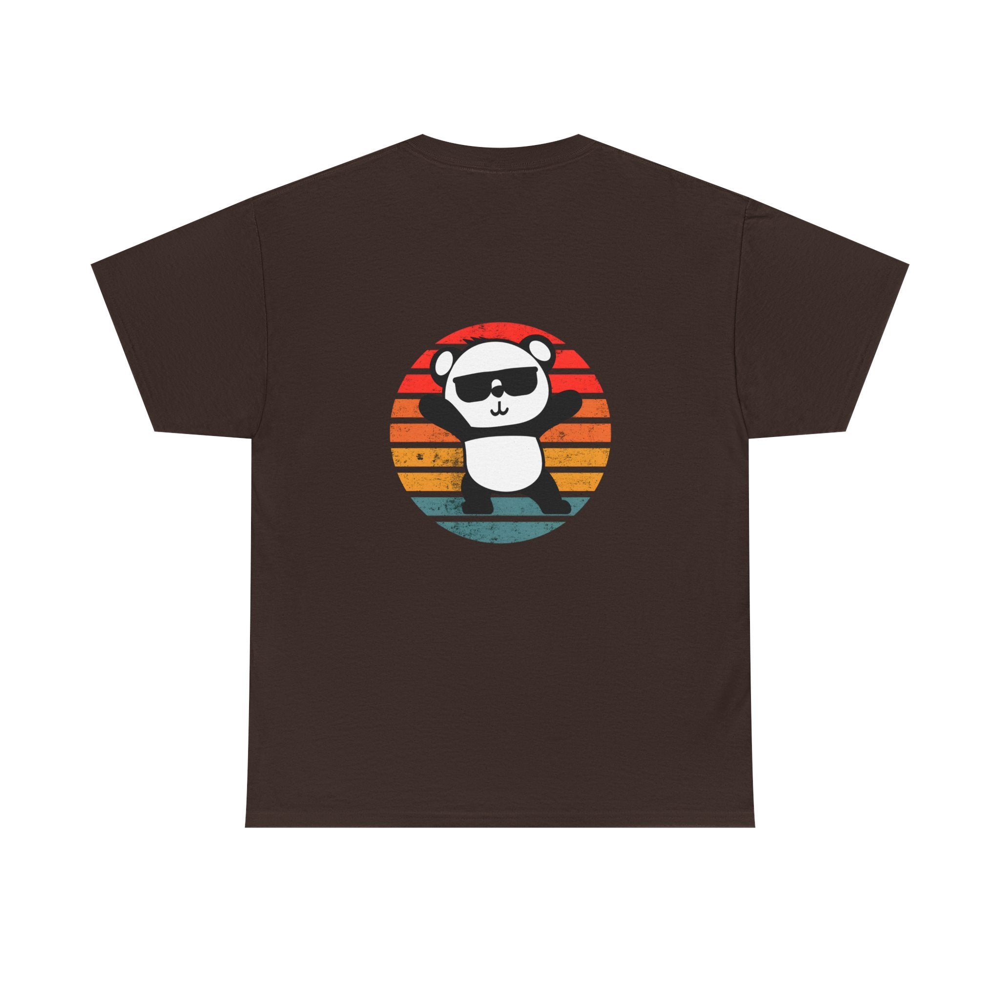 Cute Panda Retro Tee - Casual Cotton Shirt, Animal Lover Gift, Summer Style, Fun Graphic Tee, Unisex Fashion