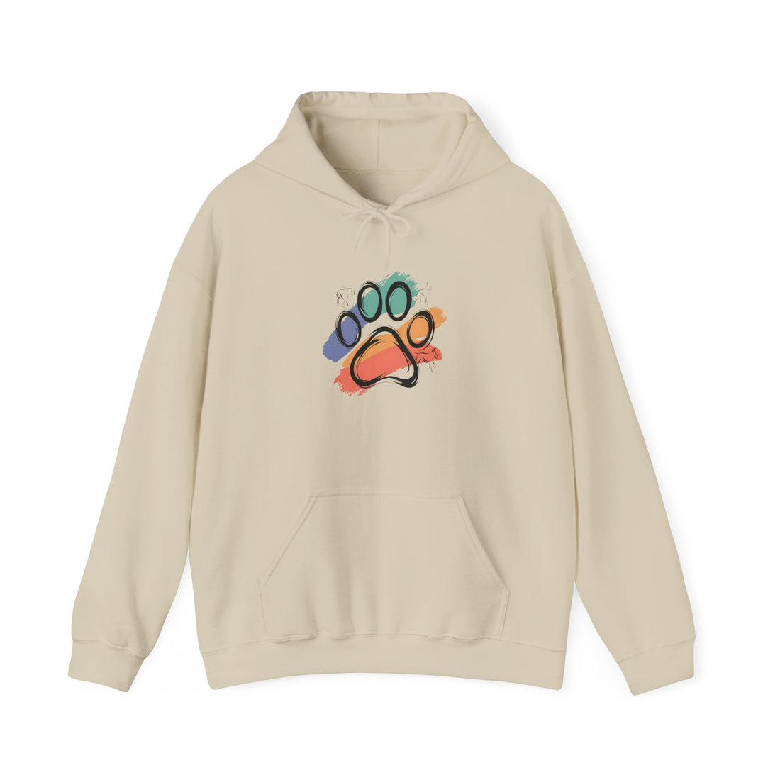 Colorful Paw Print Hoodie for Animal Lovers | Cozy Sweatshirt for Pet Owners | Gift for Dog Lovers | Funny Pet Apparel