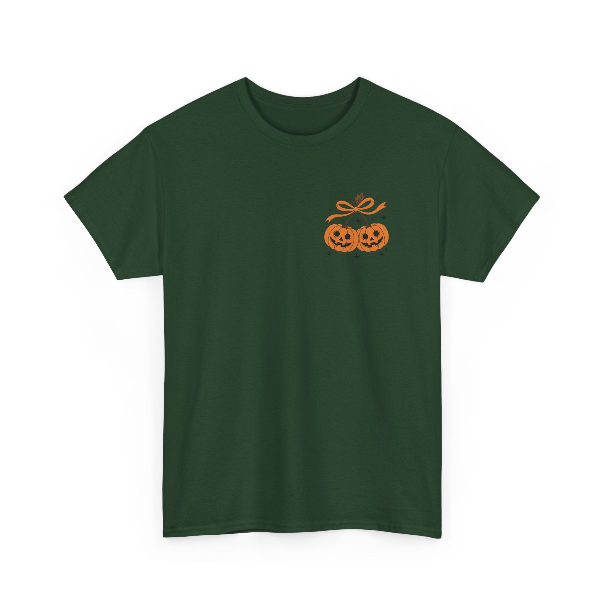 Halloween Ghost & Pumpkin Tee, Unisex Halloween Shirt, Spooky T-Shirt, Fall Fashion, Trick or Treat Top, Seasonal Apparel