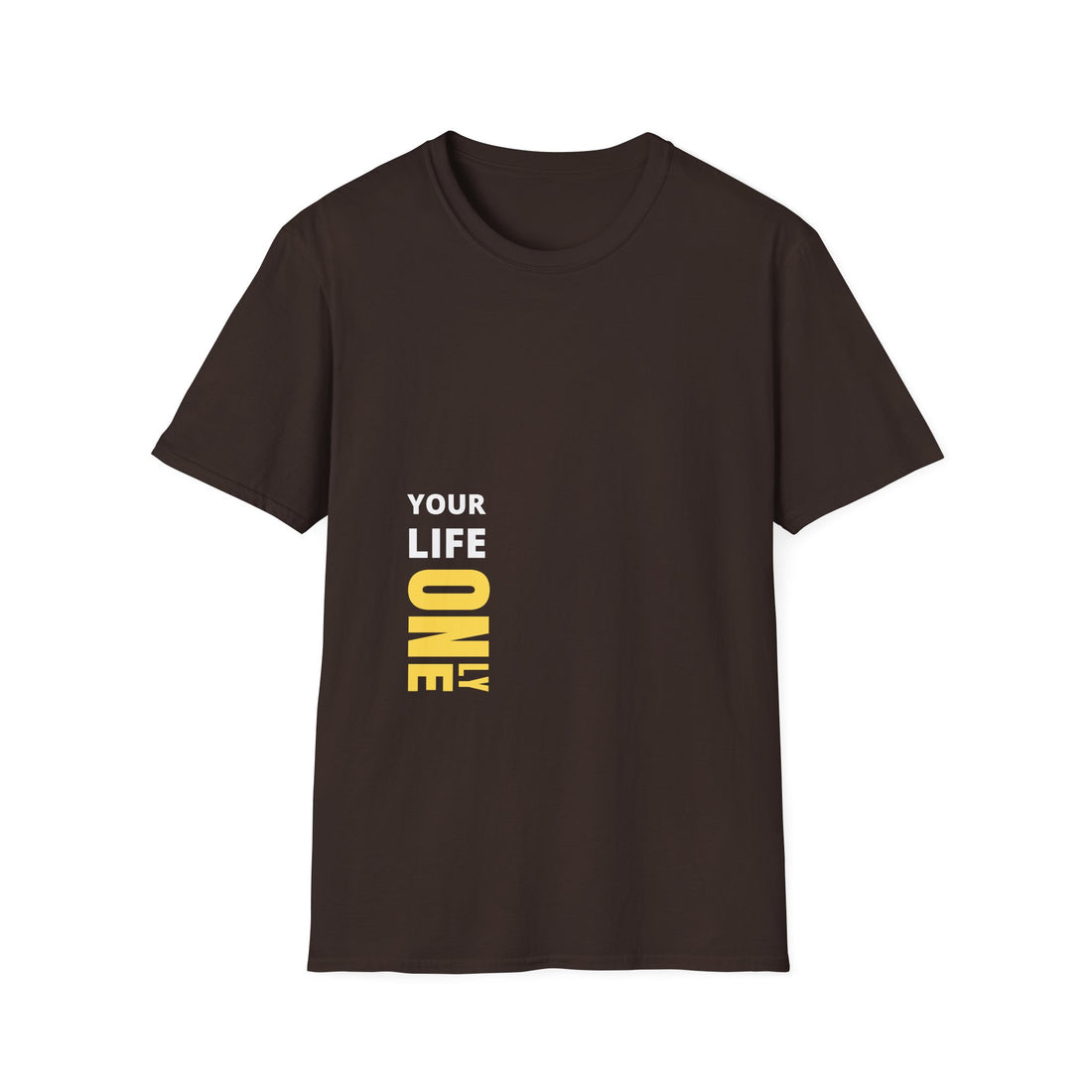 Your Life. One — Motivational Graphic T-Shirt with Yellow Accent
