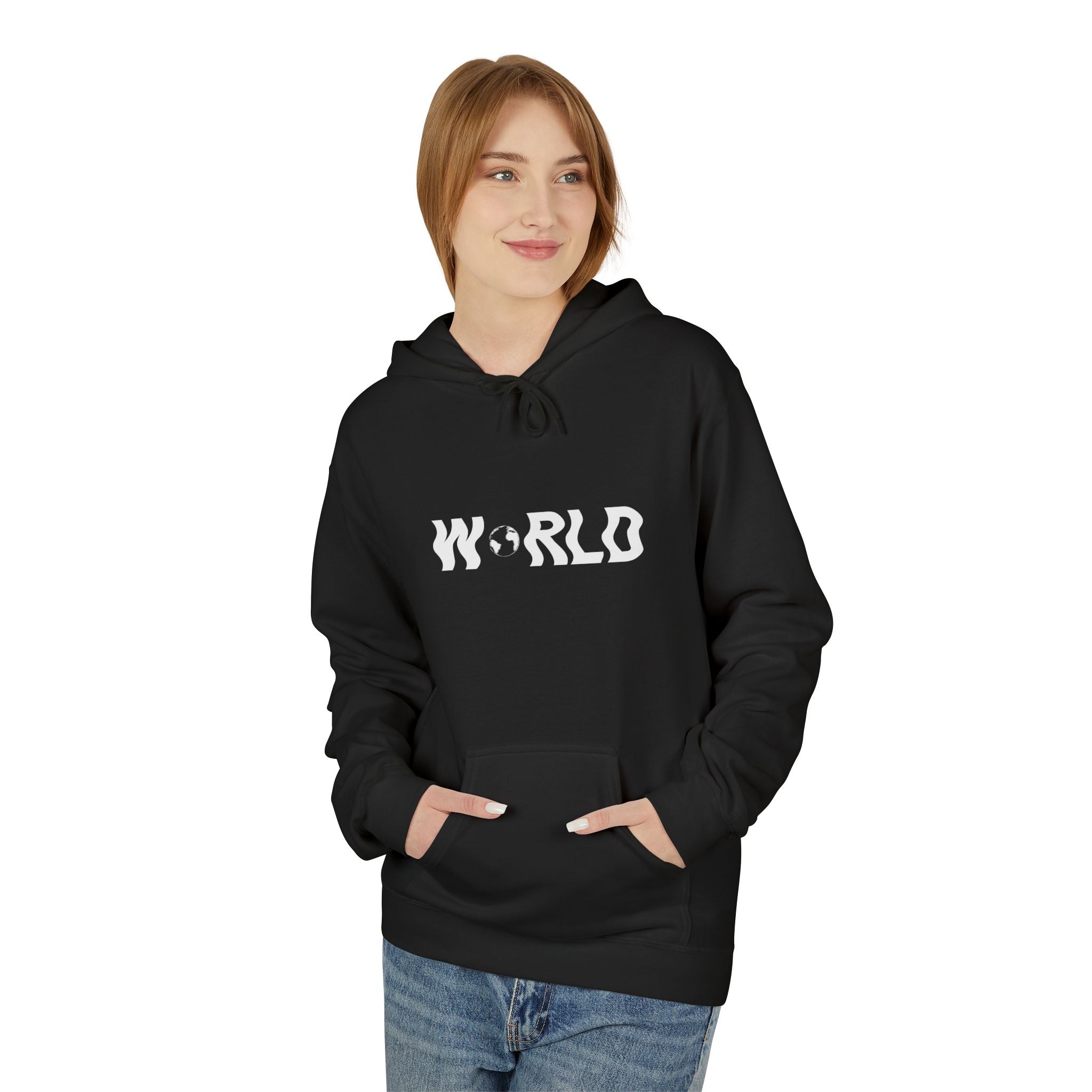 World Logo Hoodie — Minimalist Streetwear Pullover