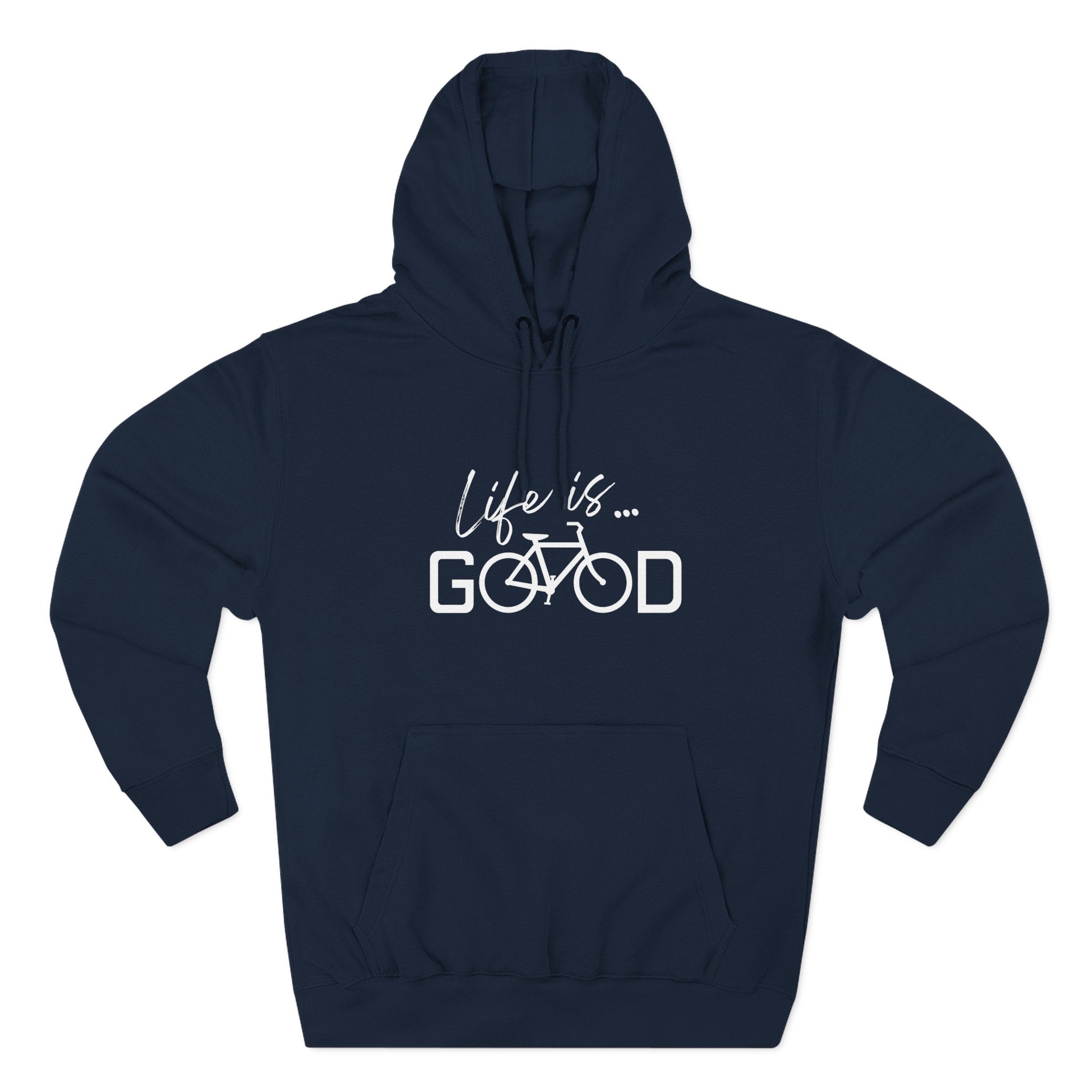 Life Is Good Bicycle Hoodie — Cozy Cycling Graphic Pullover